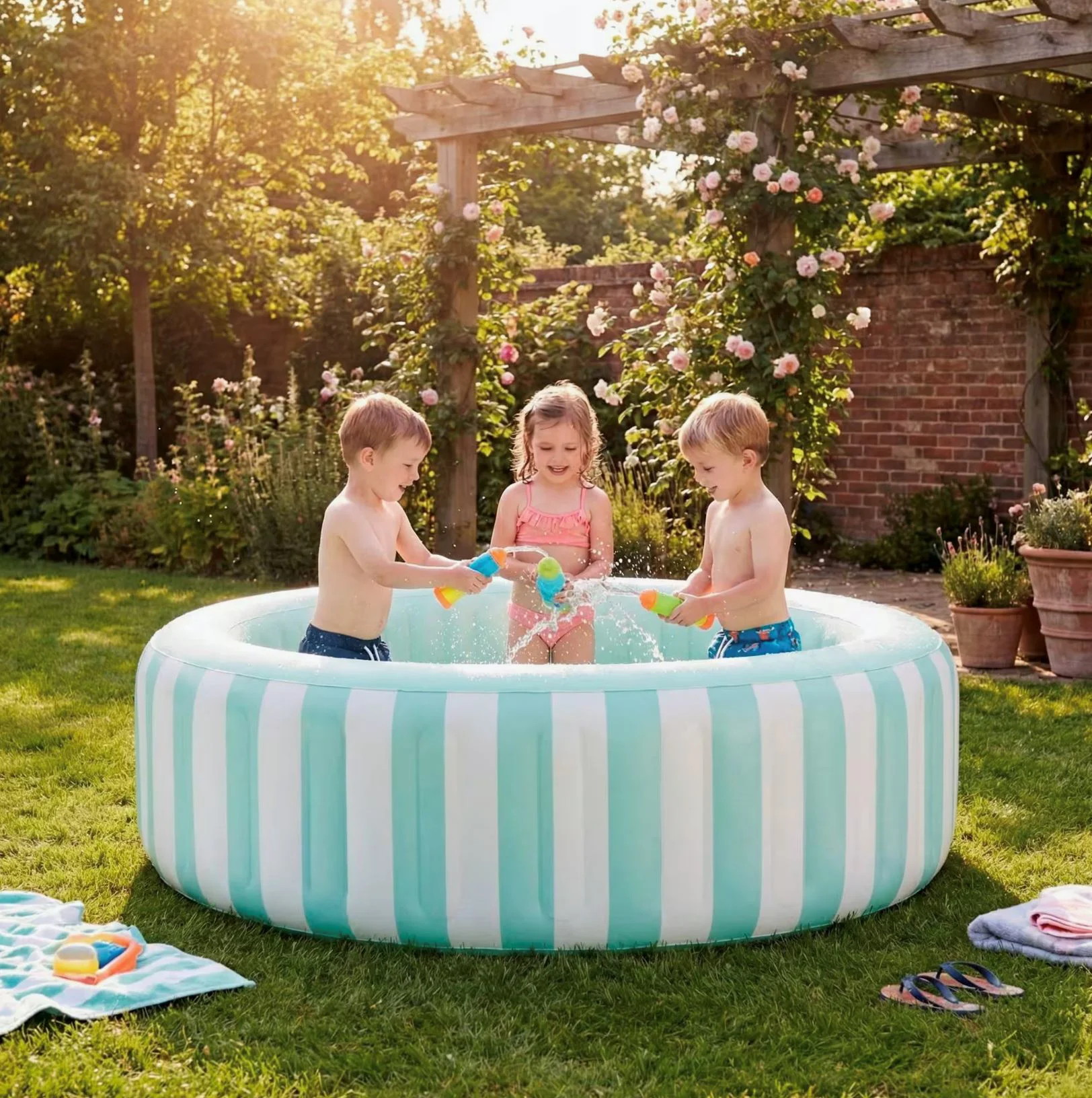Piscina gonflabila pentru copii Intex Coastal Luxe 168 x 53 cm foto