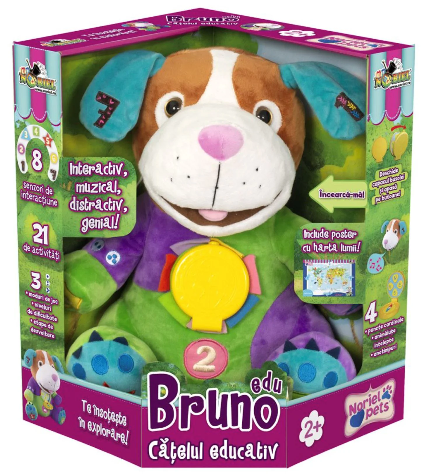 Мягкая игрушка Noriel Pets Bruno Edu foto