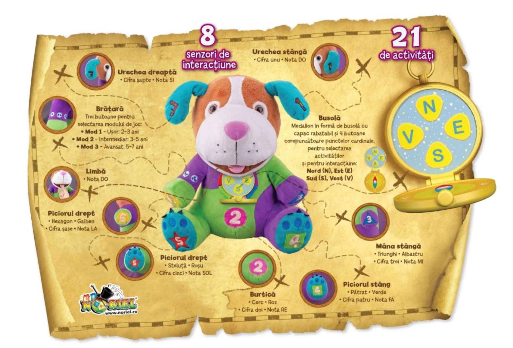 Мягкая игрушка Noriel Pets Bruno Edu foto