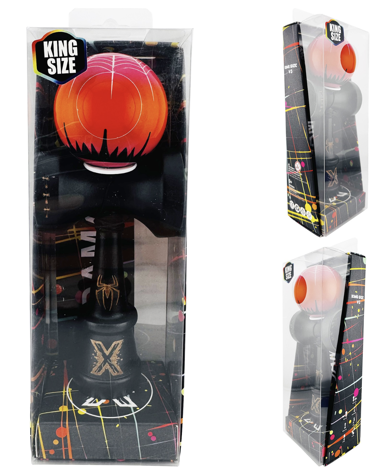 Kendama Essa Toys Super Sticky X Original Paianjen Negru foto