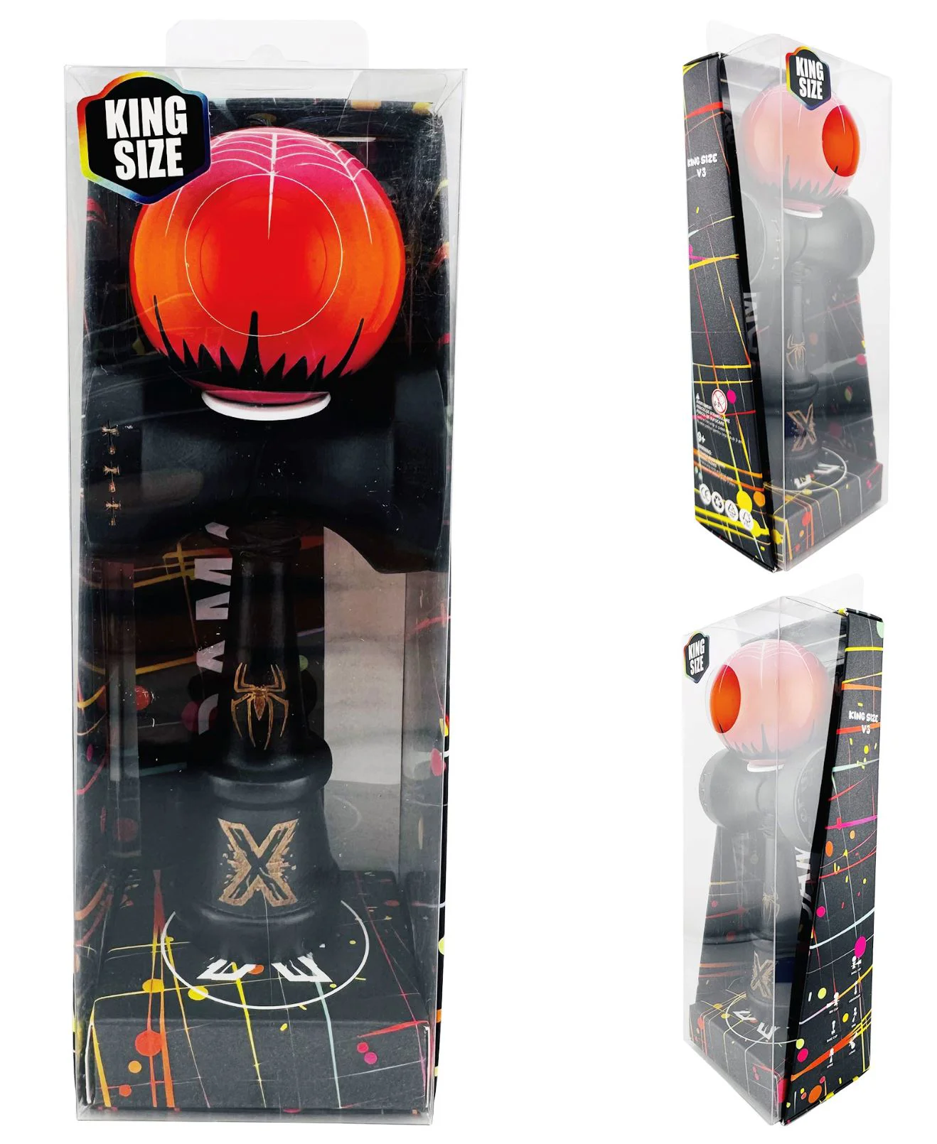 Kendama Essa Toys Super Sticky X Original Paianjen Negru foto