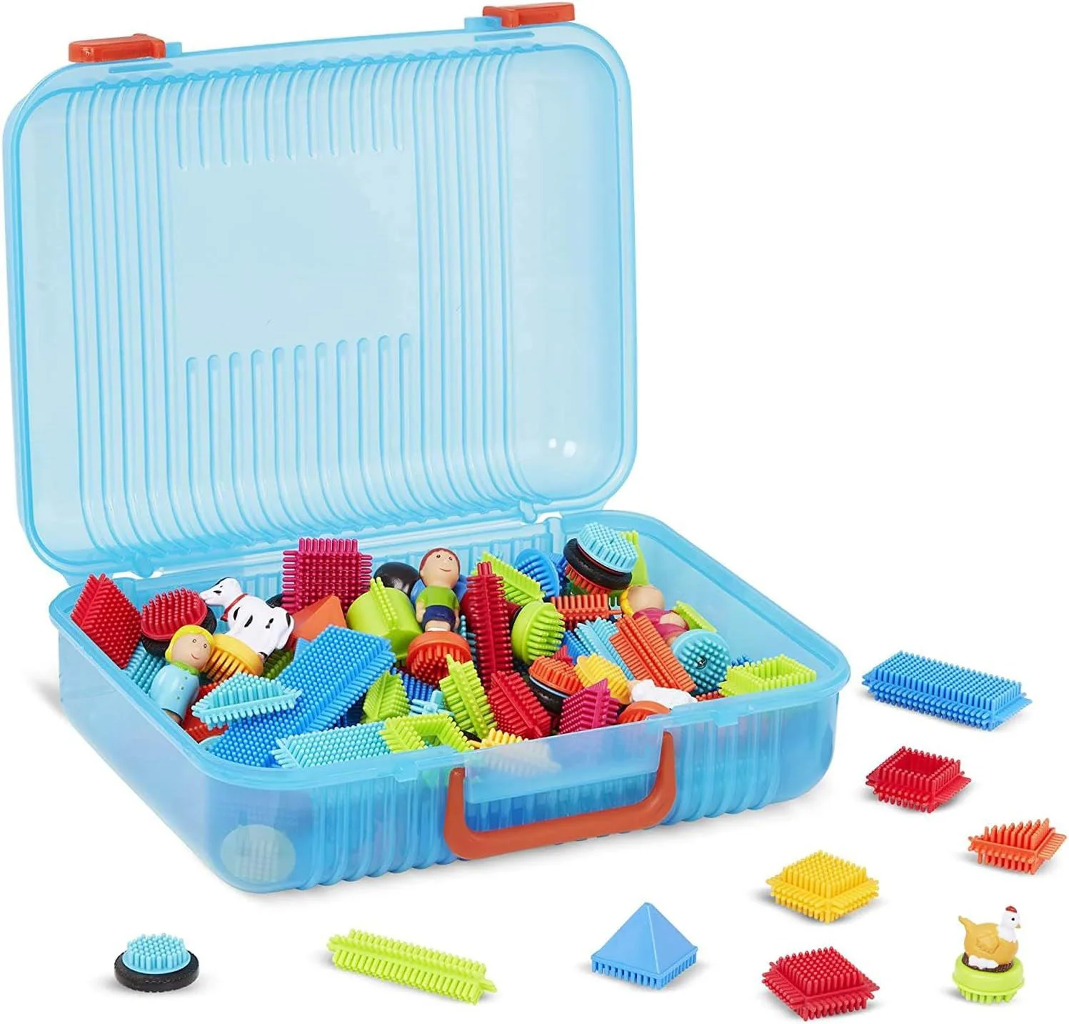 Set de constructie Battat Bristle Blocks in cutie, 113 buc. foto