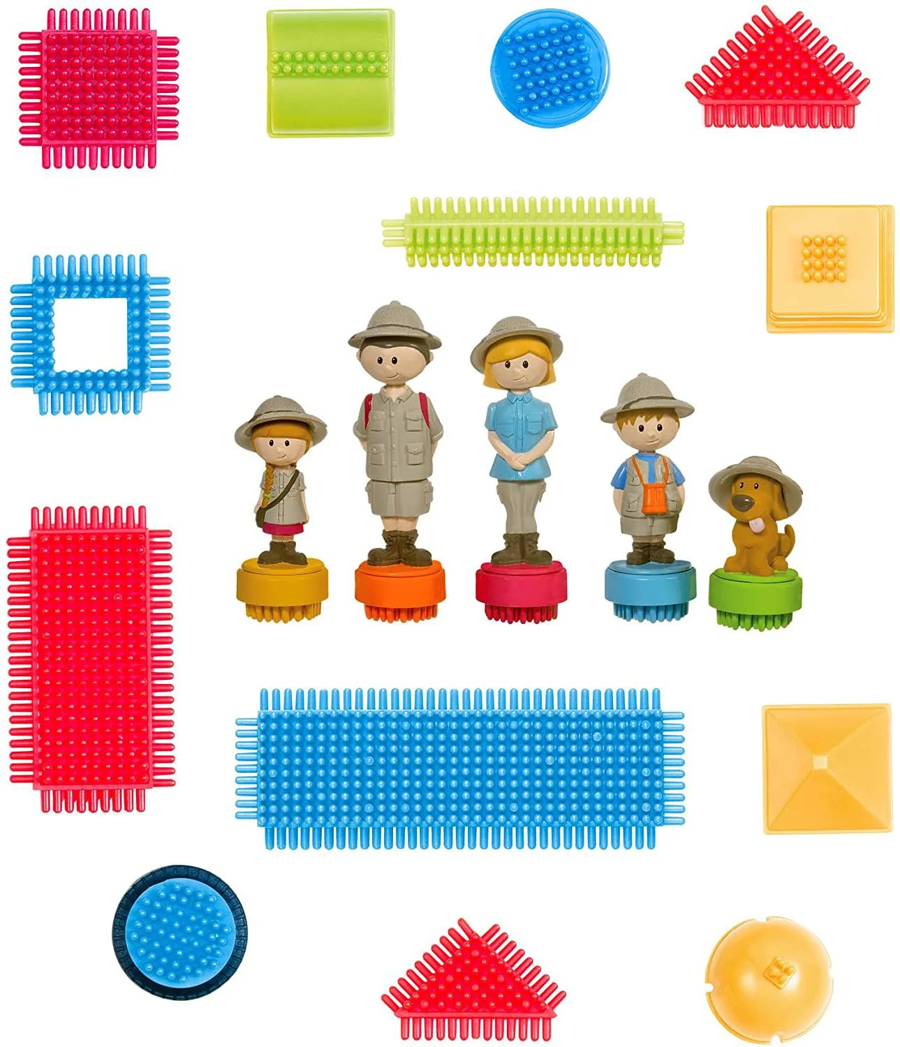 Set de constructie Battat Bristle Blocks in cutie, 85 buc. foto