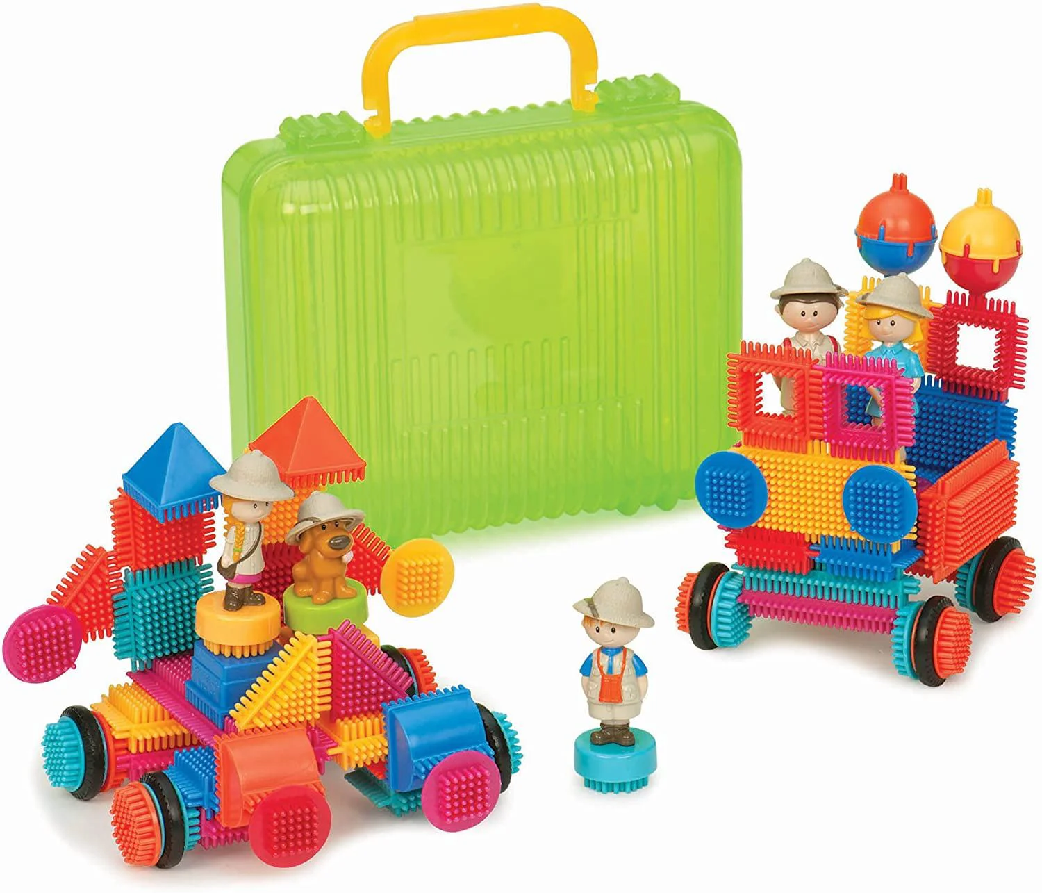 Set de constructie Battat Bristle Blocks in cutie, 85 buc. foto