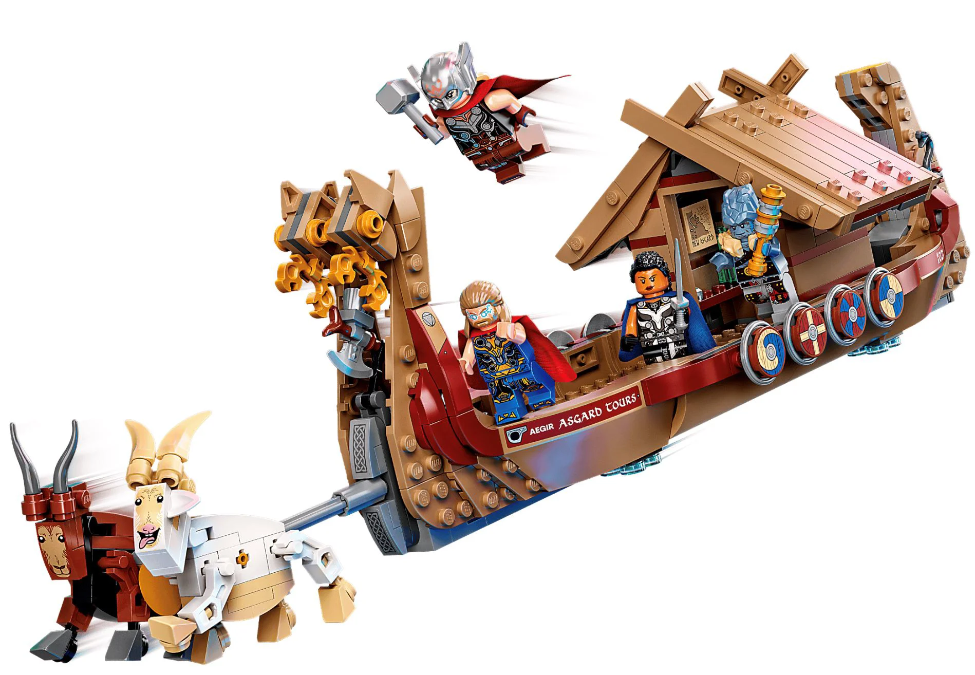 Set de constructie Lego Marvel Corabia lui Thor, 564 el. foto
