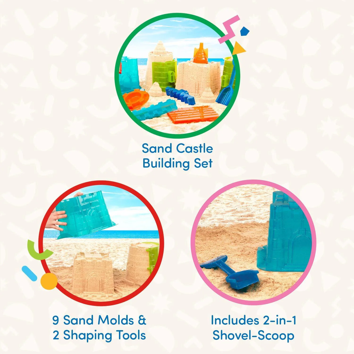 Set pentru construit castele de nisip Battat foto