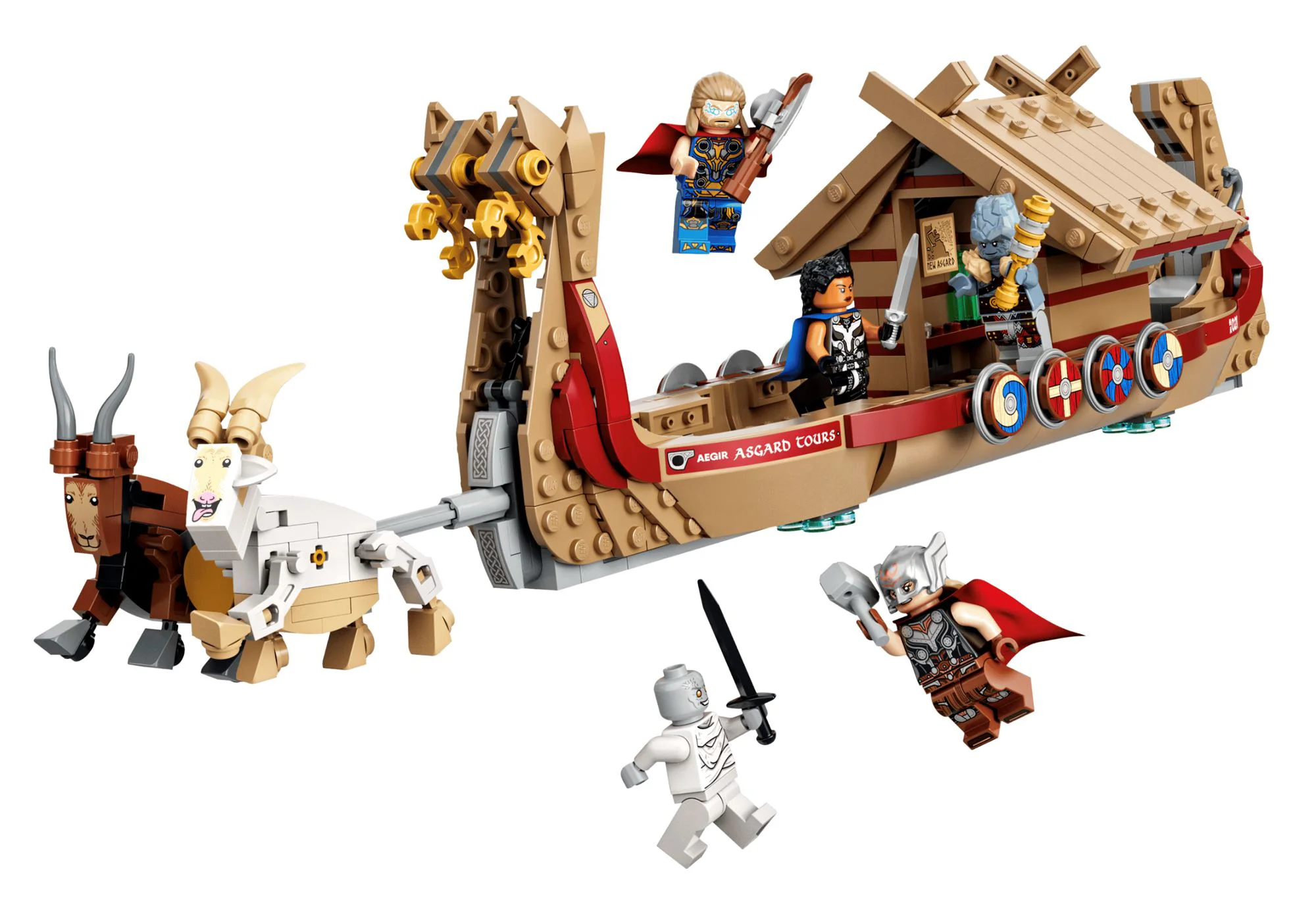 Set de constructie Lego Marvel Corabia lui Thor, 564 el. foto