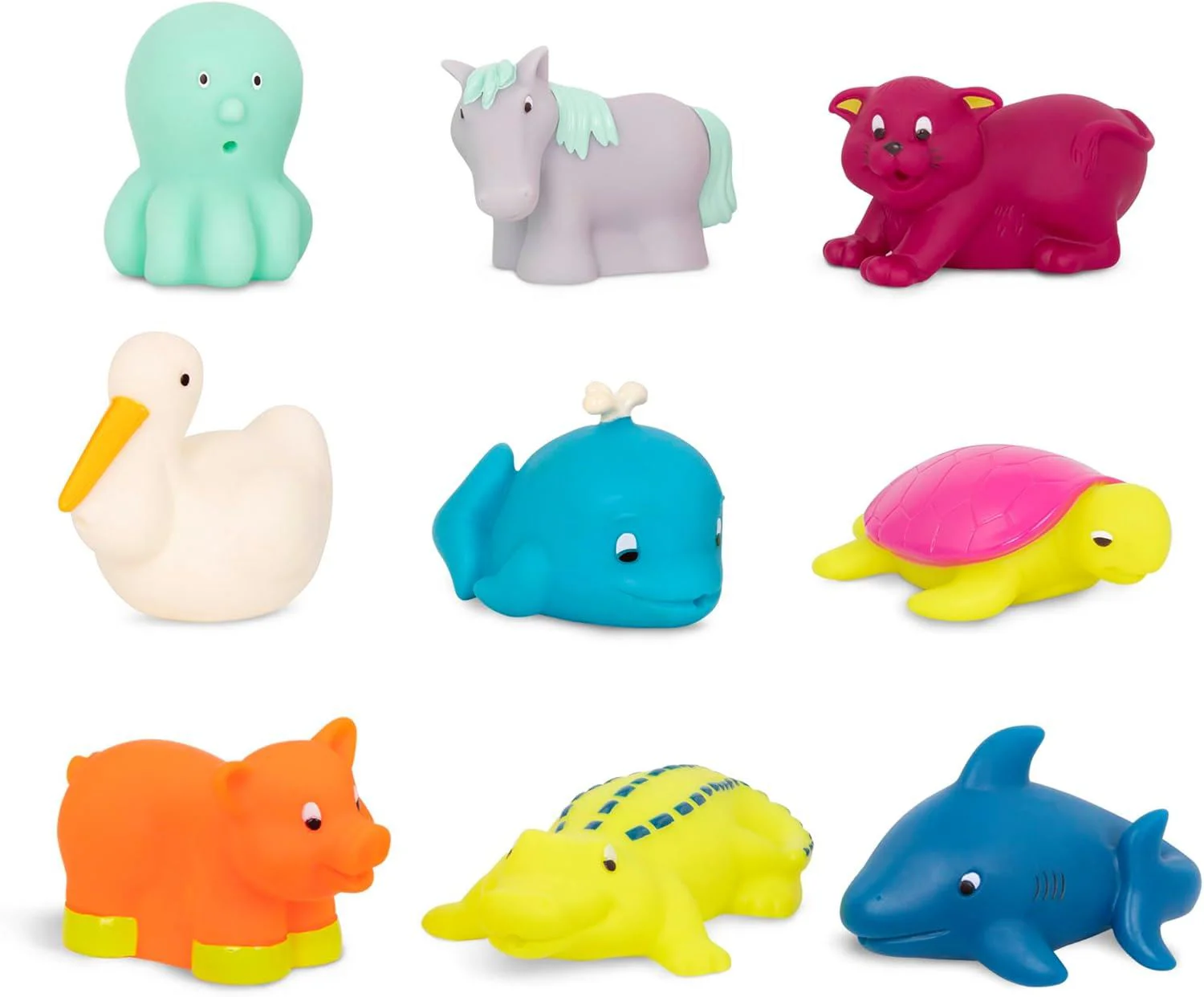Set jucarii de baie Battat Animale salbatice, 9 buc. foto
