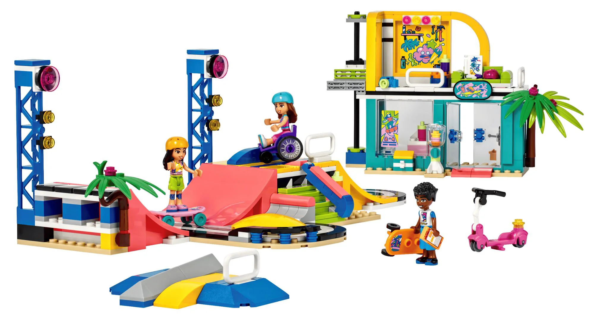 Set de constructie Lego Friends Skate Park, 431 el. foto