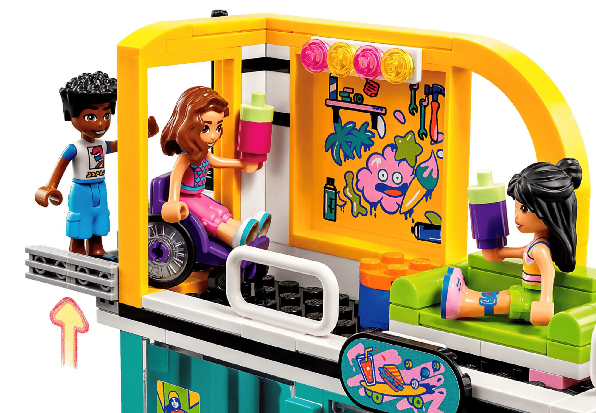 Set de constructie Lego Friends Skate Park, 431 el. foto