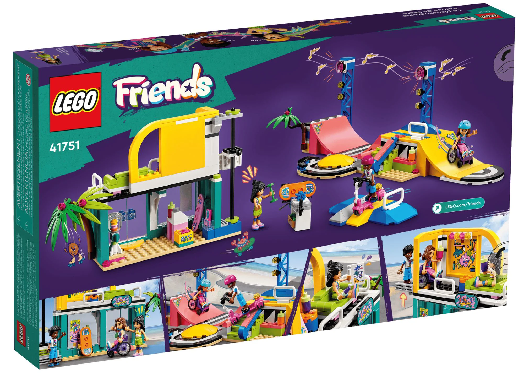 Set de constructie Lego Friends Skate Park, 431 el. foto