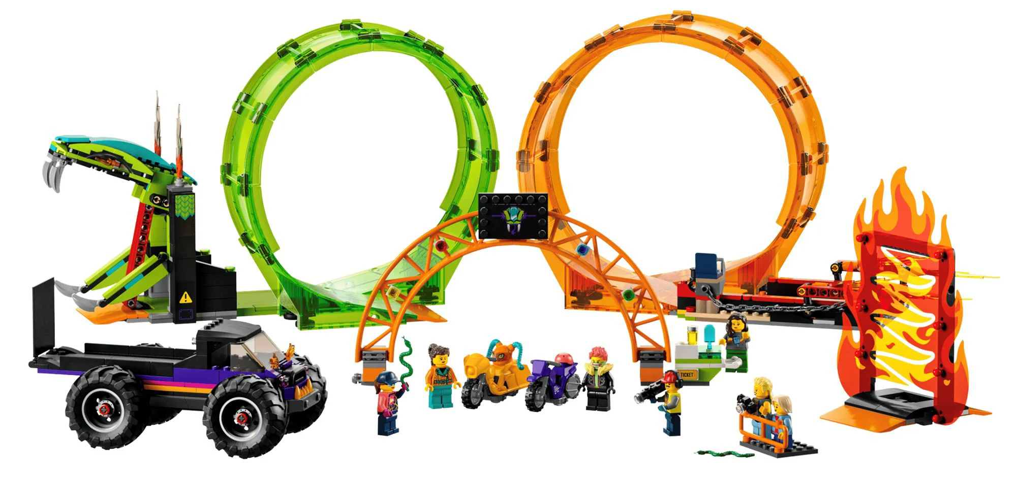 Конструктор Lego City Double Loop Stunt Arena, 598 эл. foto