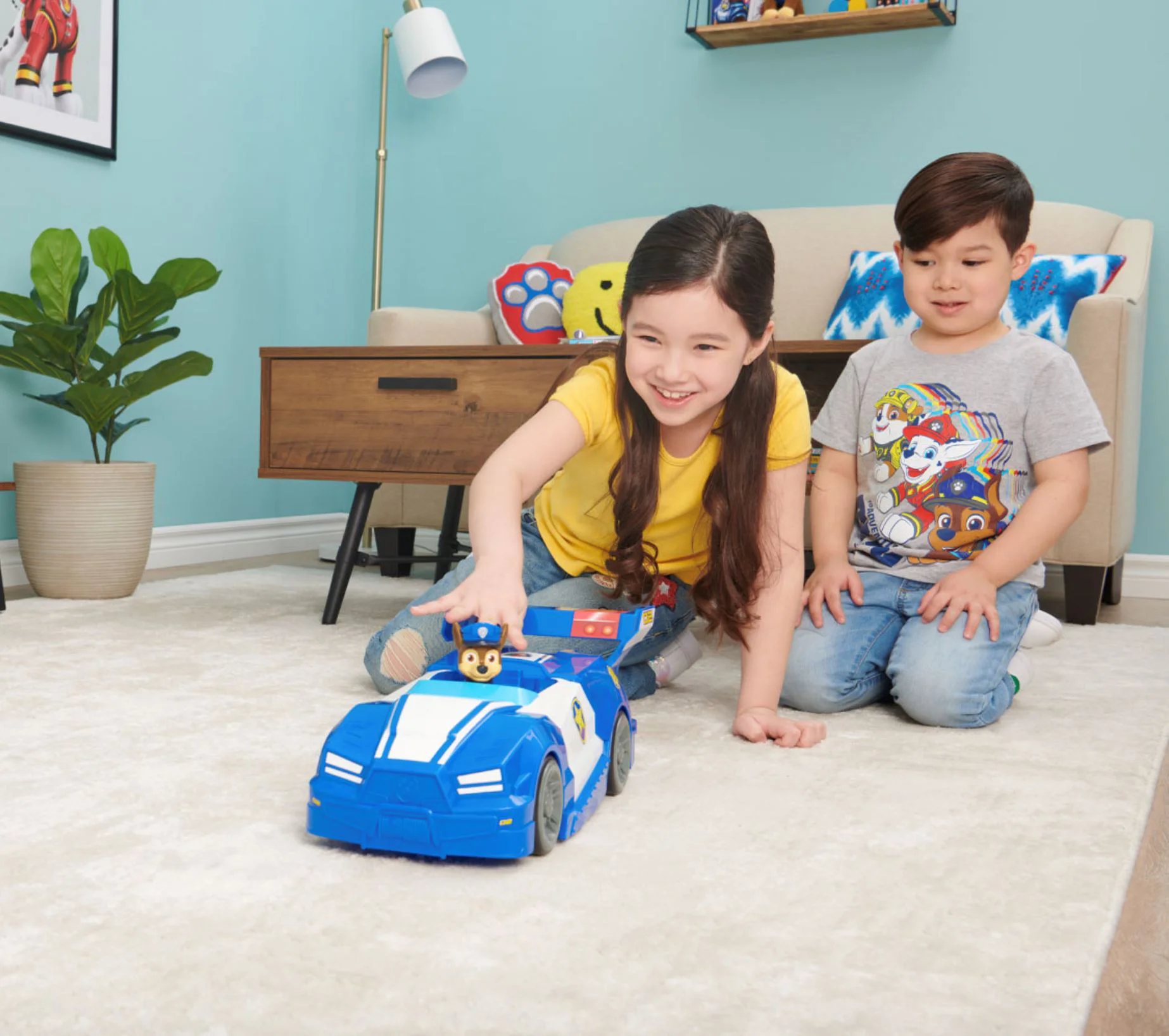 Jucarie pentru copii Paw Patrol Masinuta lui Chase, 46 cm foto