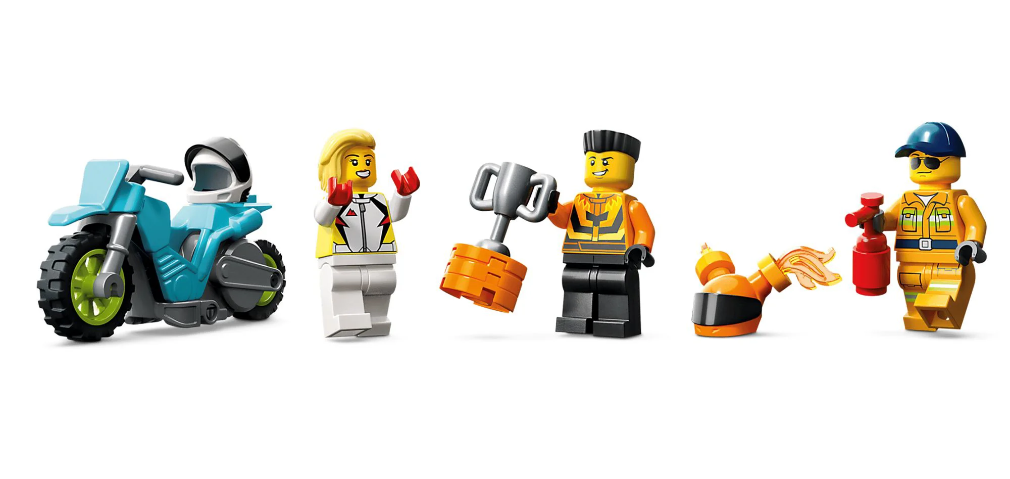 Set de constructie Lego City Inelele de foc, 479 el. foto