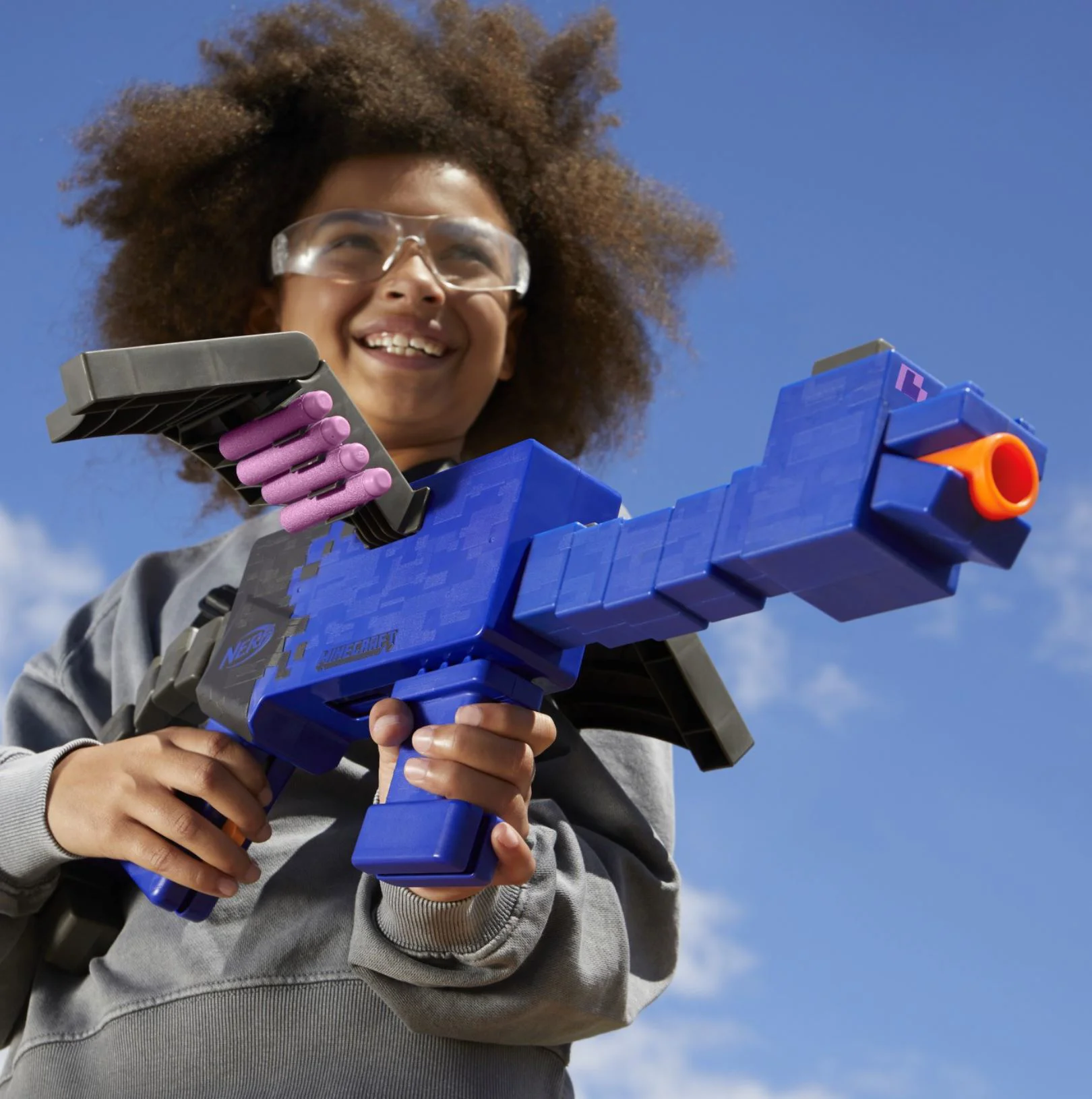 Blaster Nerf Minecraft Ender Dragon cu 12 sageti foto