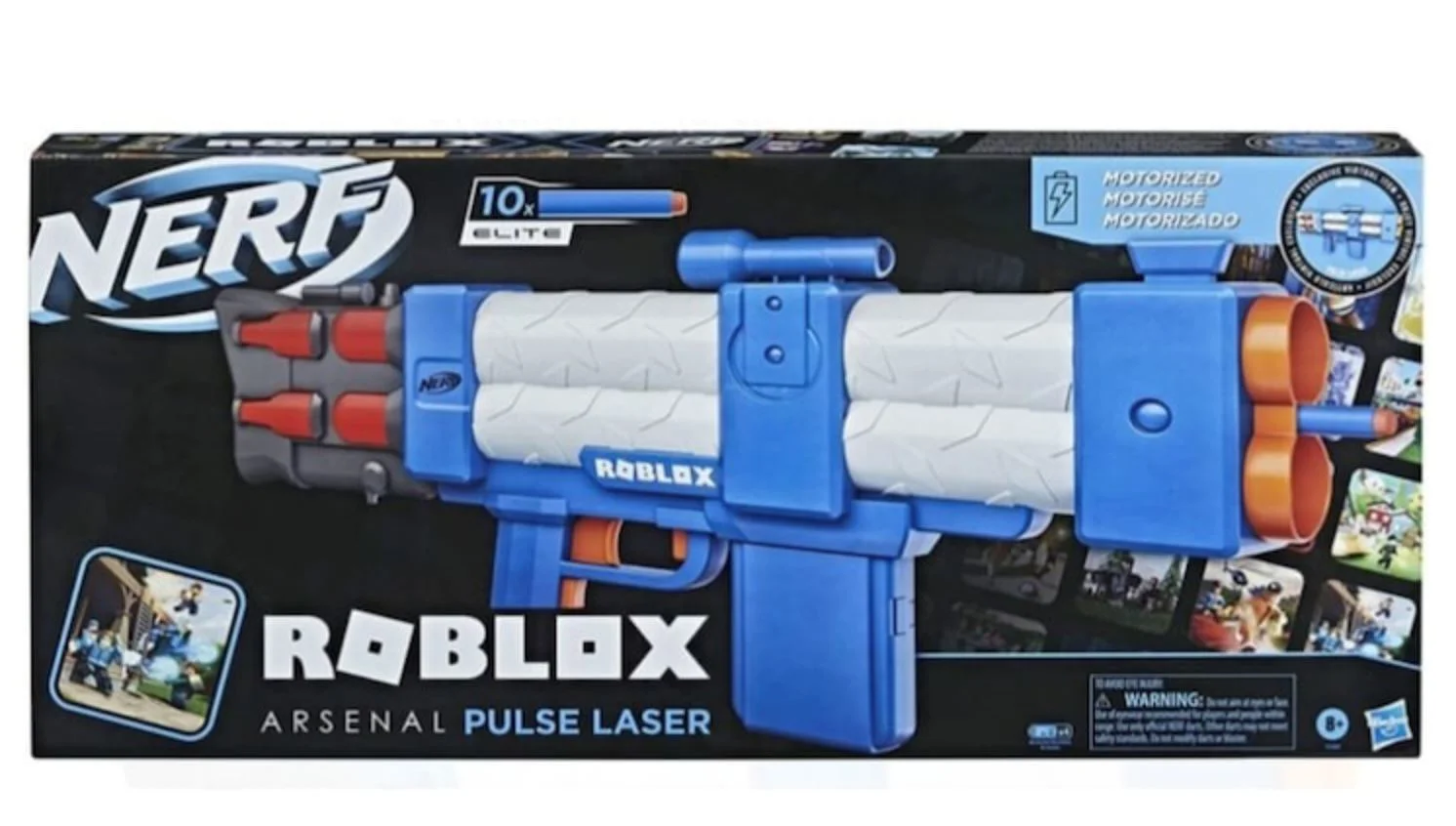 Моторизованный бластер Nerf Roblox Arsenal: Pulse Laser, 10 стрел foto