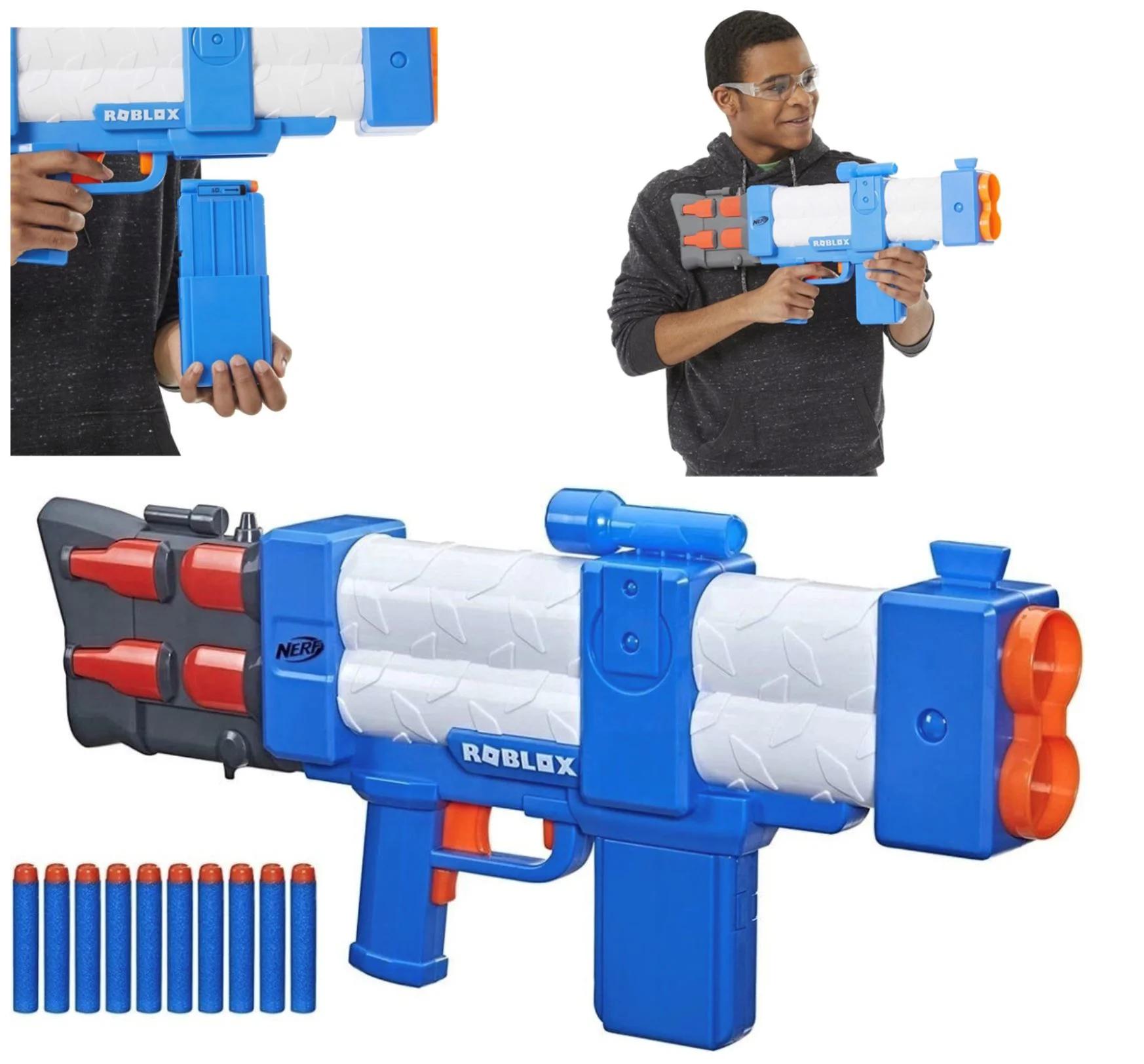 Моторизованный бластер Nerf Roblox Arsenal: Pulse Laser, 10 стрел foto