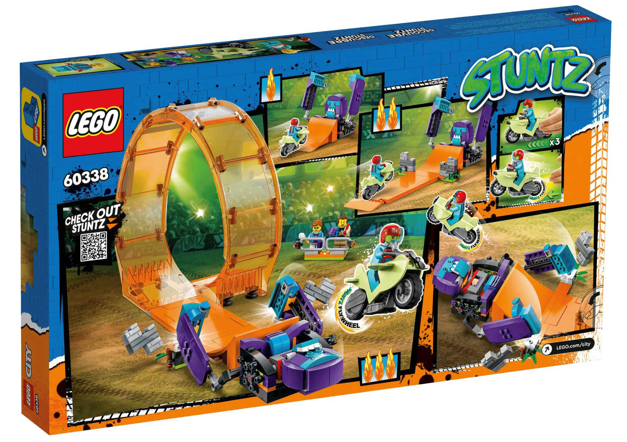 Set de constructie Lego City Bucla de cascadorie cu cimpanzeul, 226 el. foto