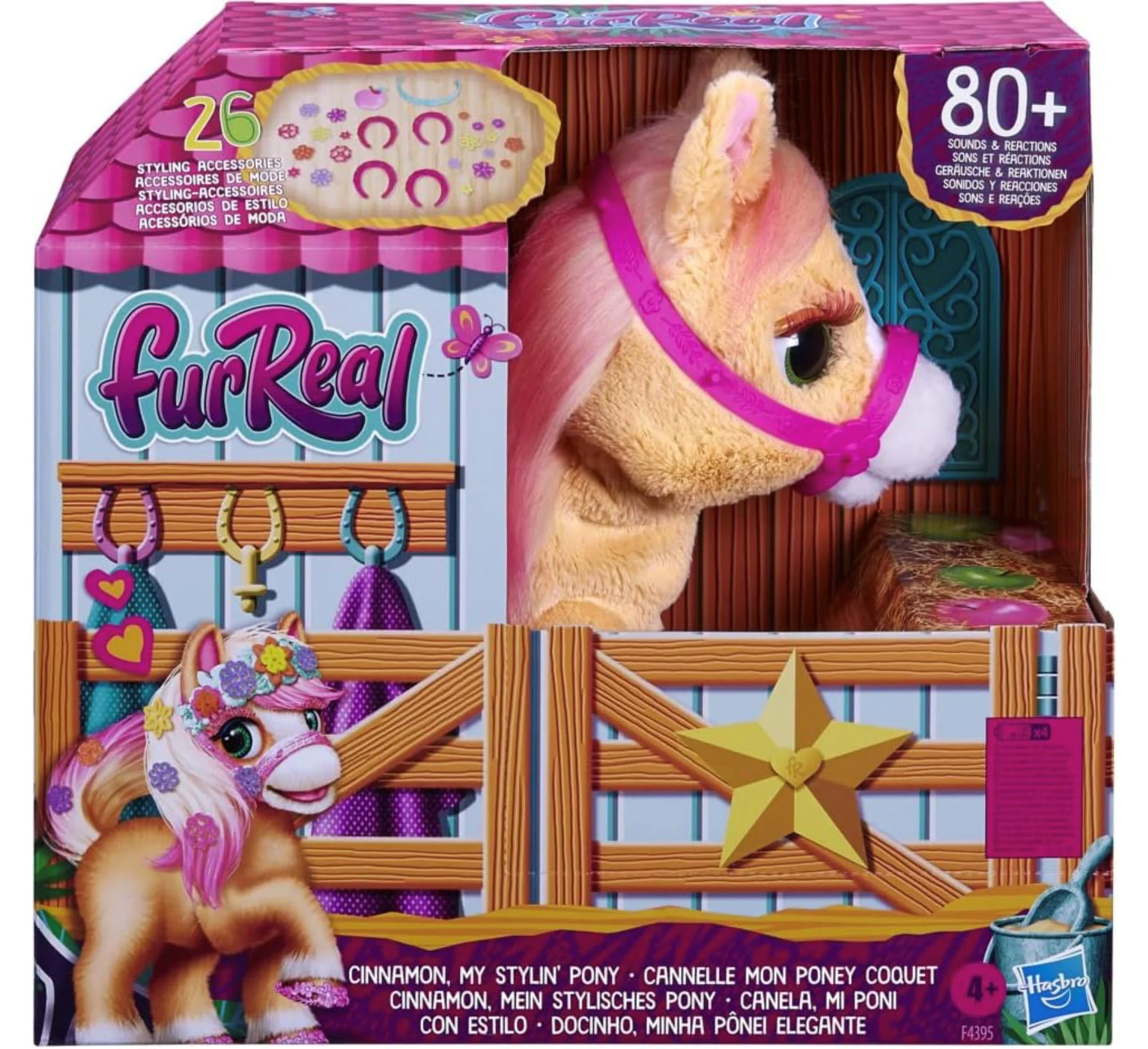 Jucarie interactiva FurReal Poneiul meu stilat Cinnamon, 38 cm foto