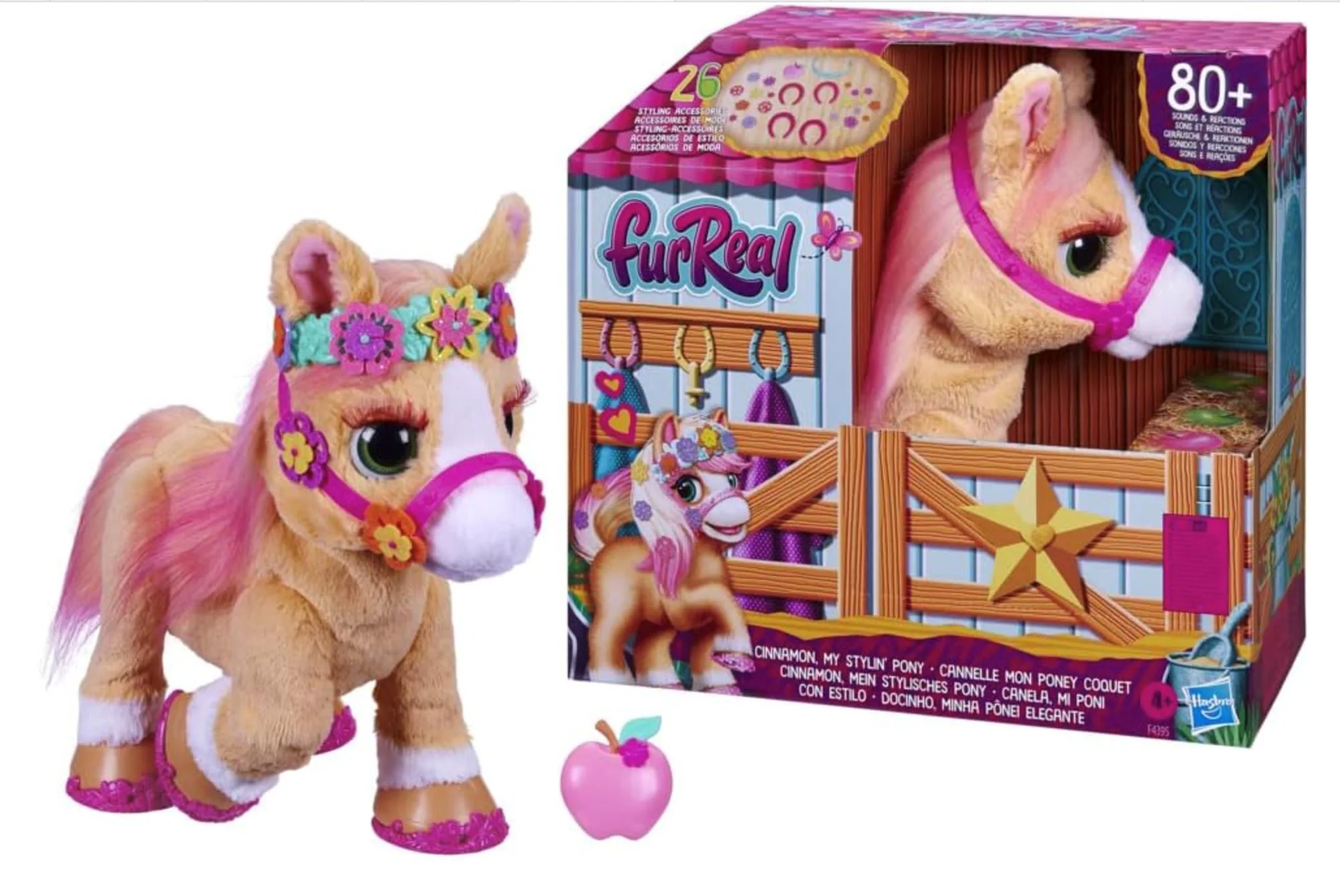 Jucarie interactiva FurReal Poneiul meu stilat Cinnamon, 38 cm foto