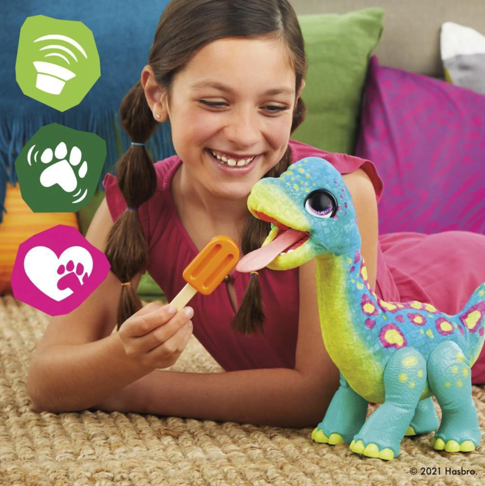 Интерактивная игрушка FurReal Малыш-динозавр, 30 см foto
