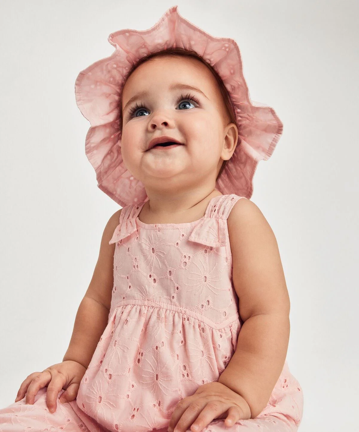 Carter's Palarie de soare din bumbac Pink Sunhat foto