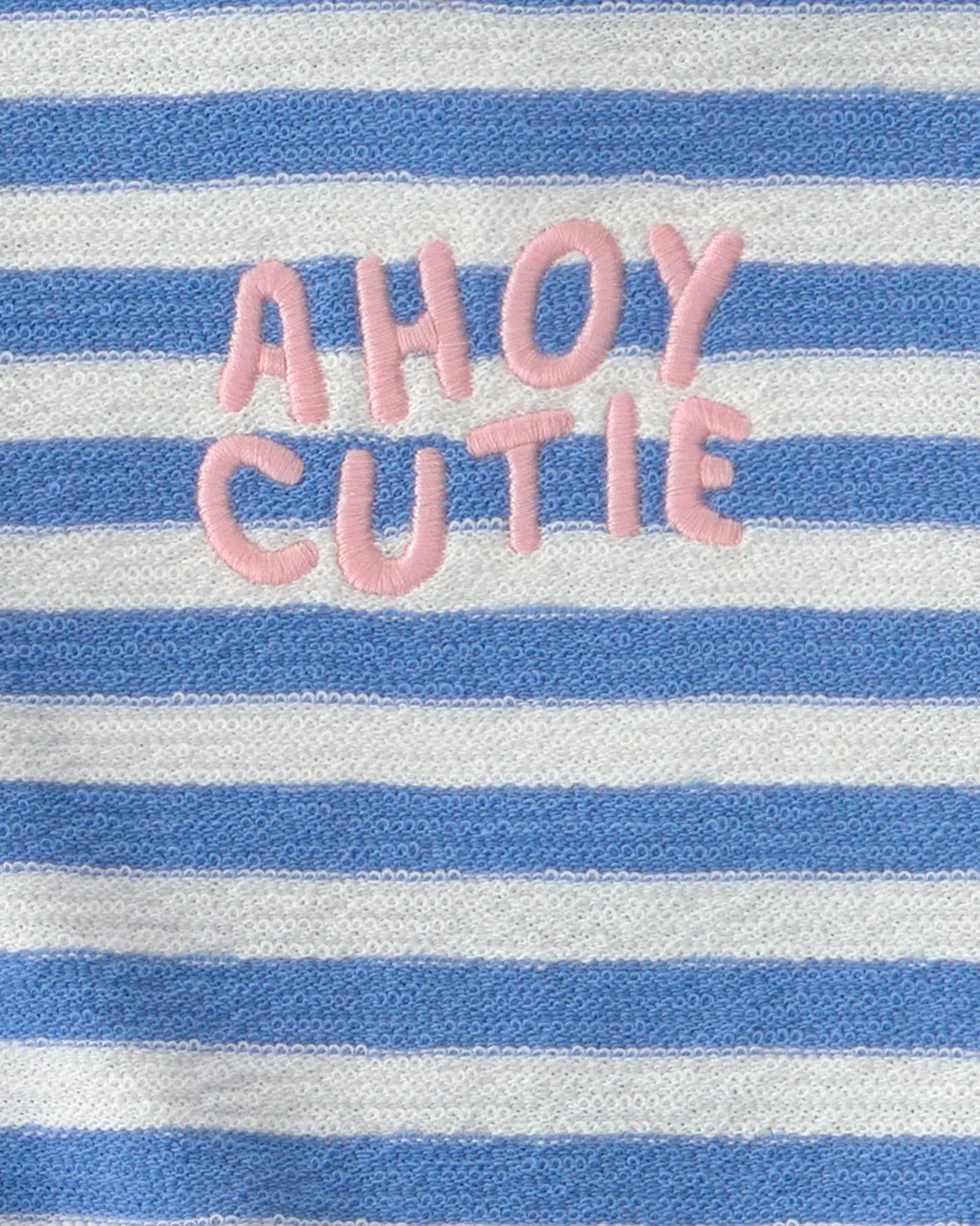 Carter's Set 2 piese Blue Stripes - bluza si pantaloni scurti foto