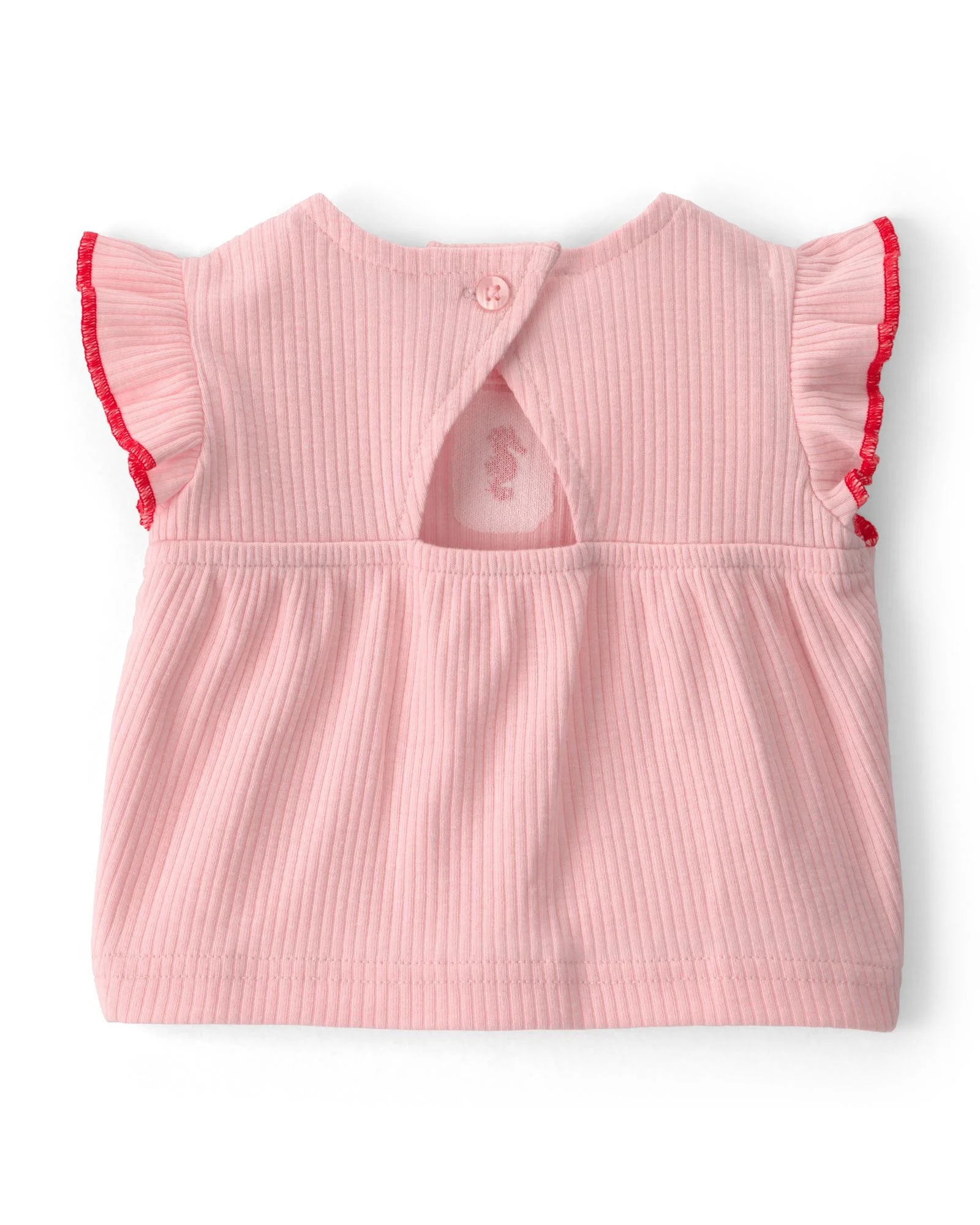 Carter's Set 3 piese Chambray Seahorse - bentita, top fara maneci si pantaloni scurti foto