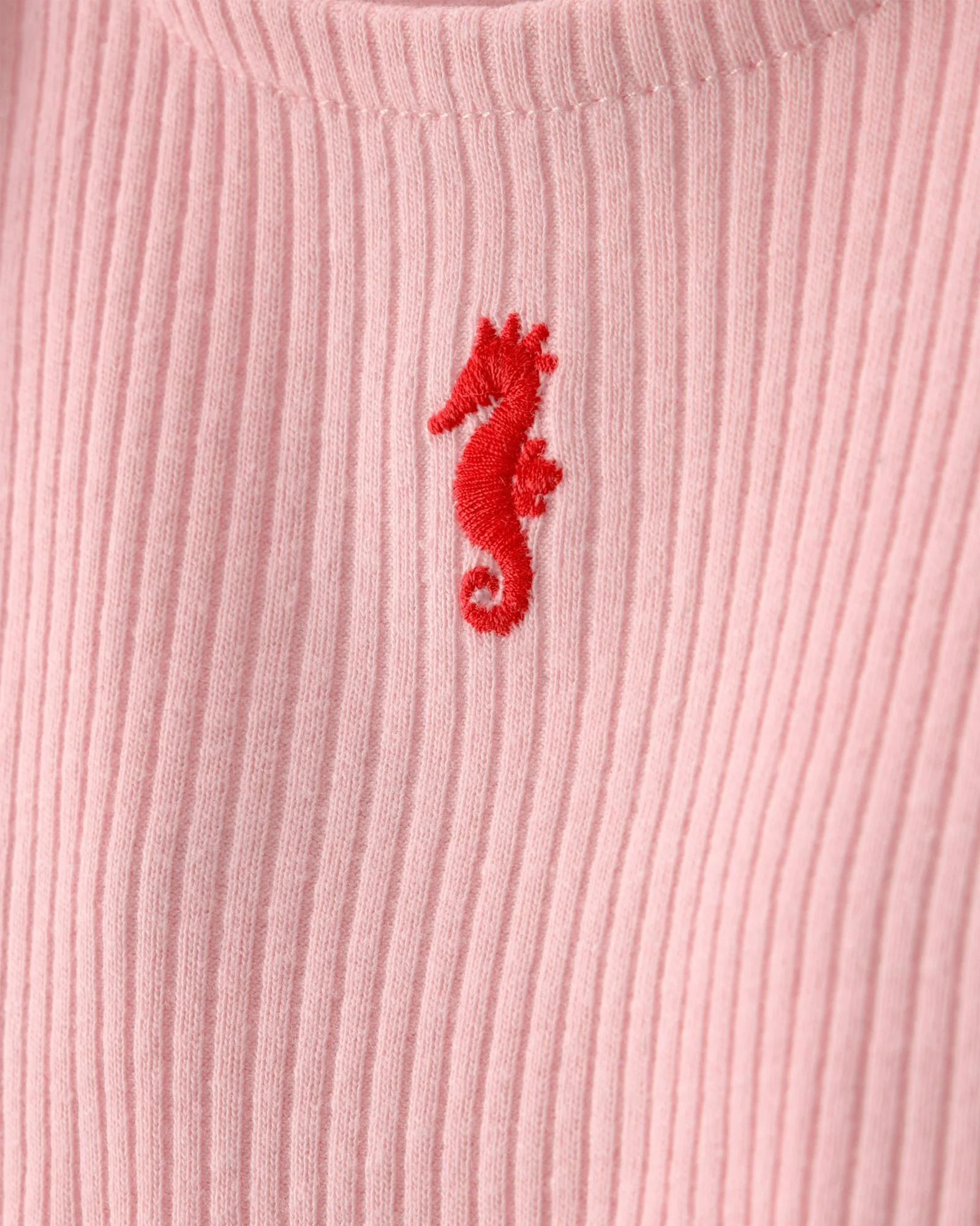 Carter's Set 3 piese Chambray Seahorse - bentita, top fara maneci si pantaloni scurti foto