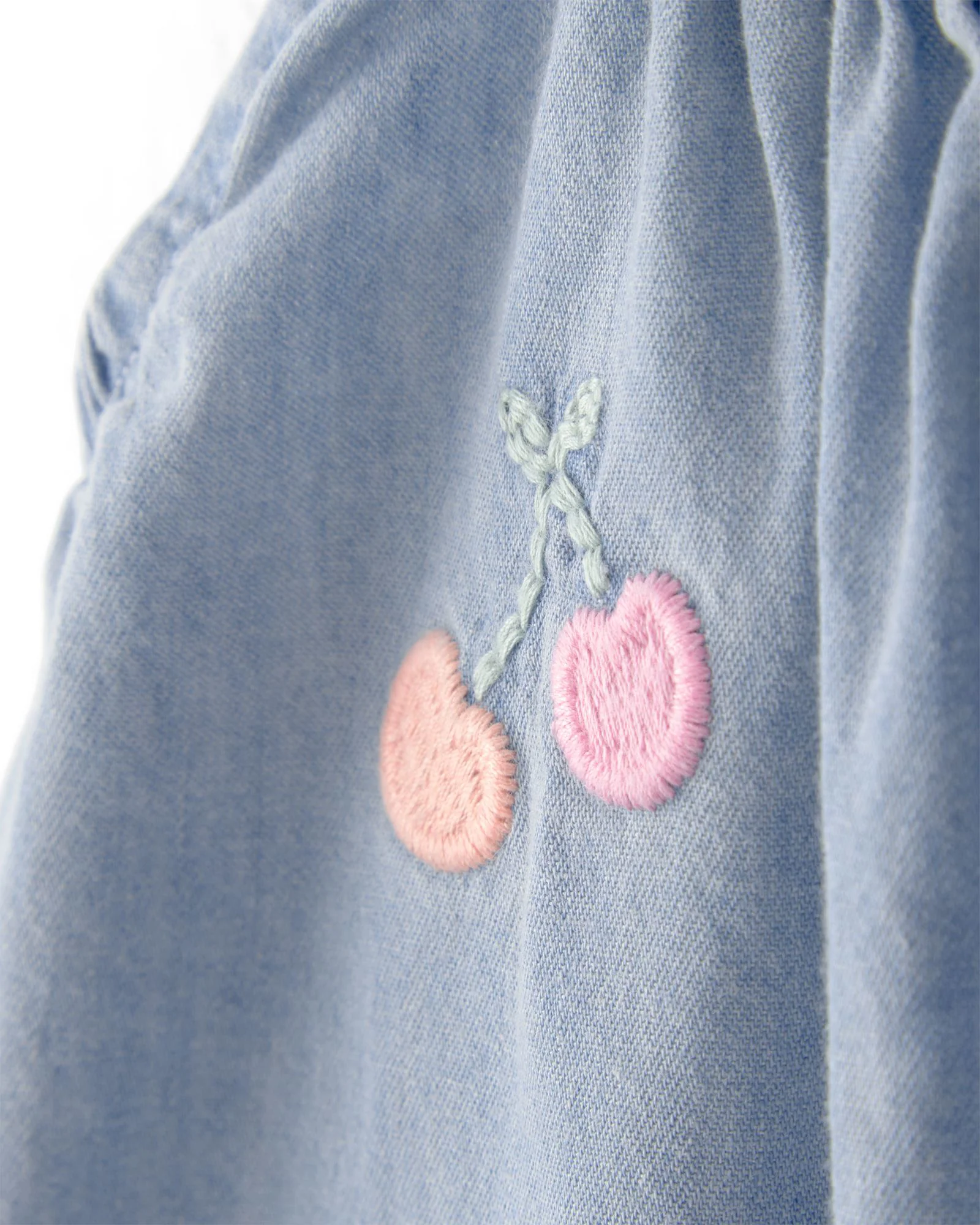 Carter's Salopeta din bumbac Chambray Embroidery foto