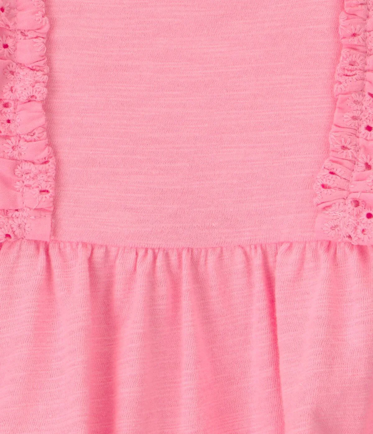 Carter's Salopeta scurta din bumbac Pink Eyelet foto