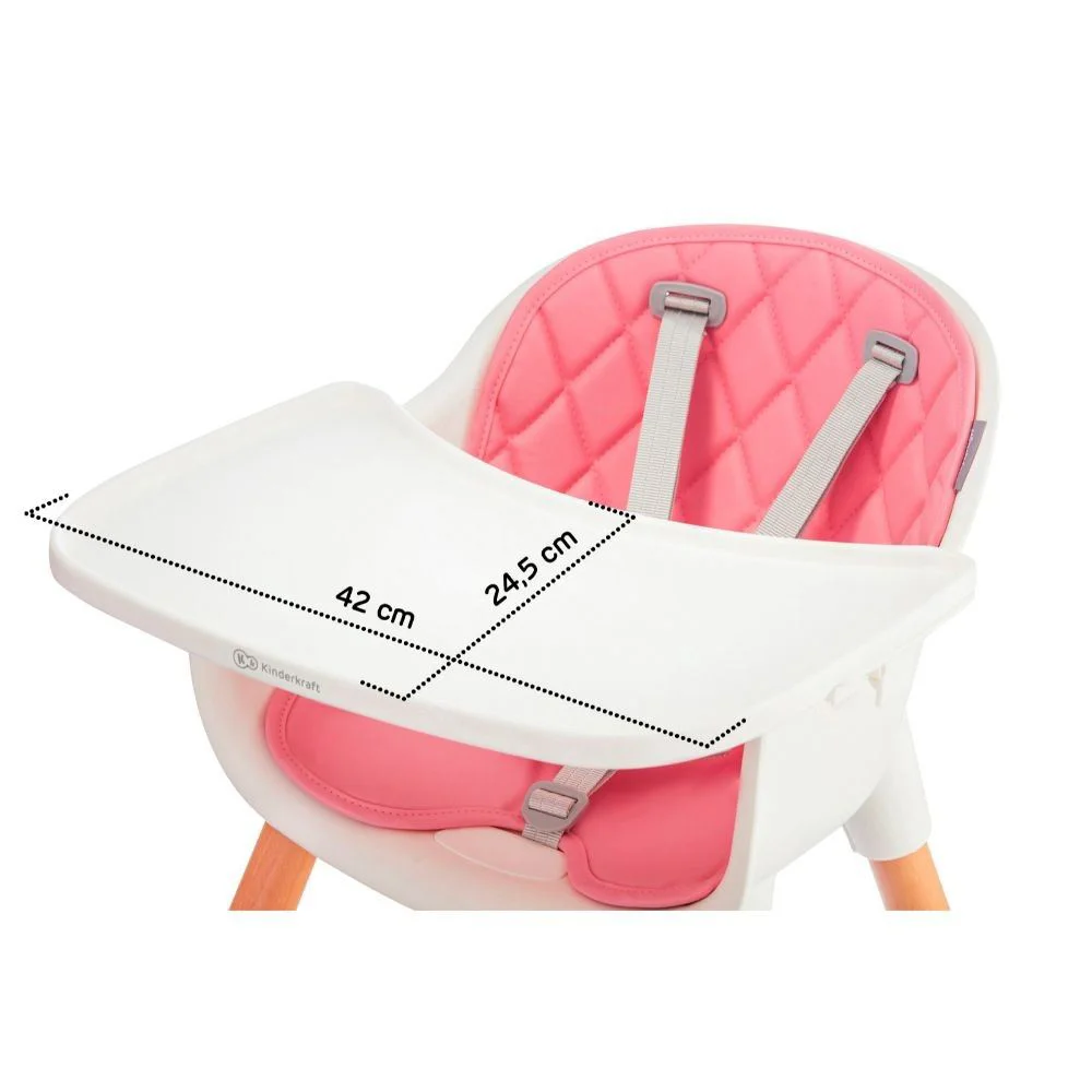 Scaun de masa 2in1 Kinderkraft Sienna Roz foto