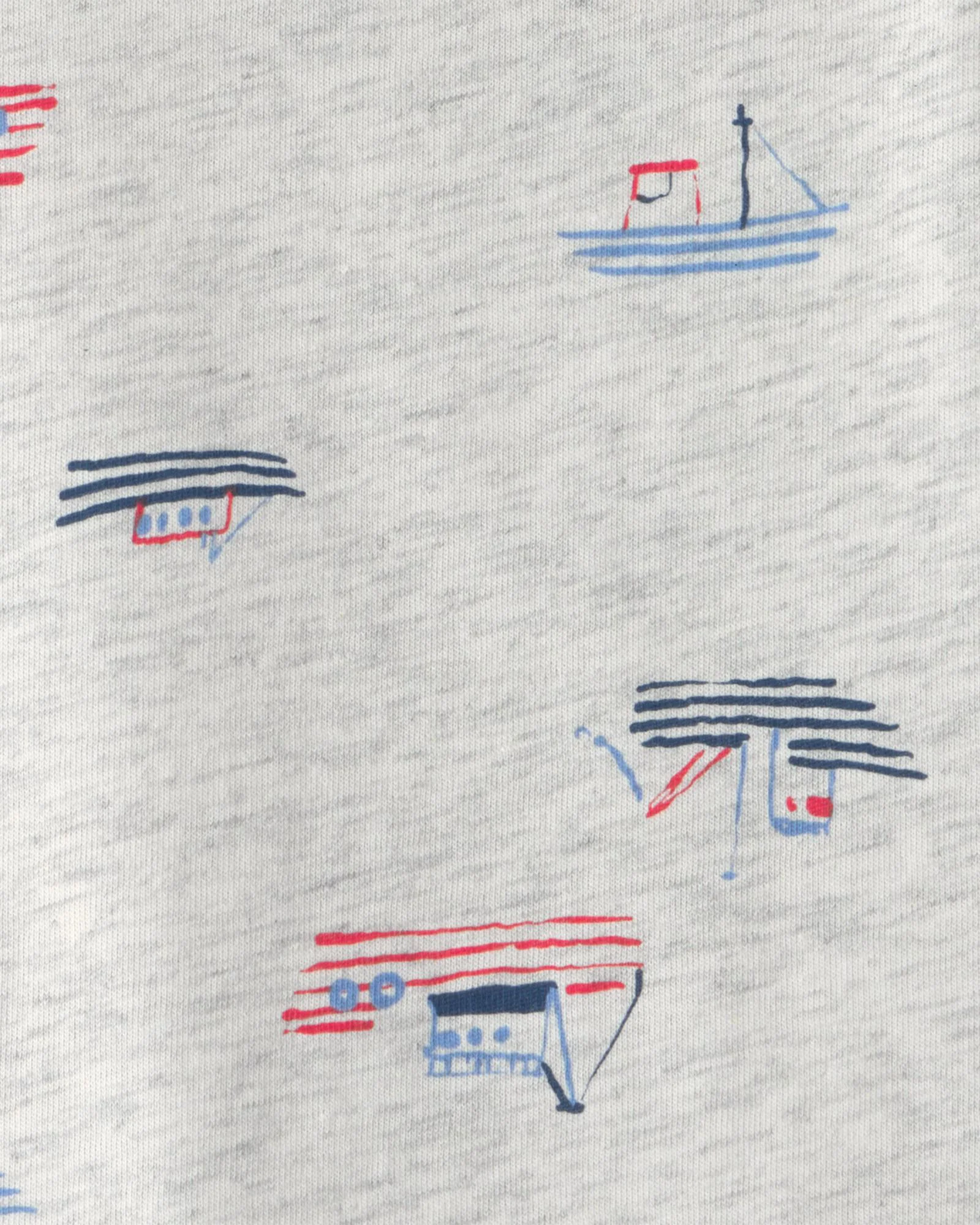 Carter's Set 2 piese Boat Chambray Shortall - tricou si salopeta foto