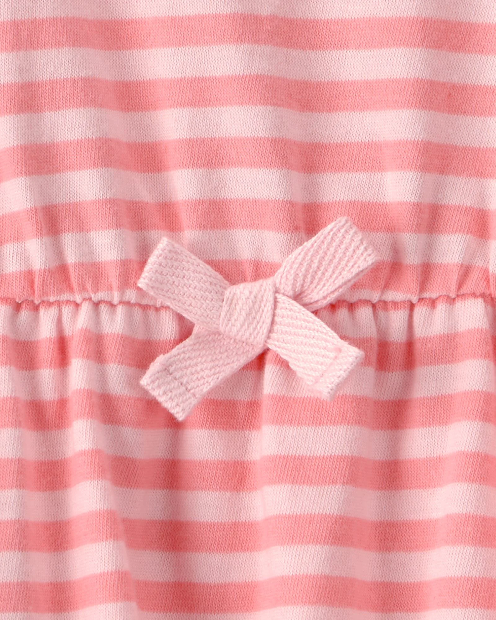 Carter's Хлопковое платье-боди Pink Stripe Jersey foto