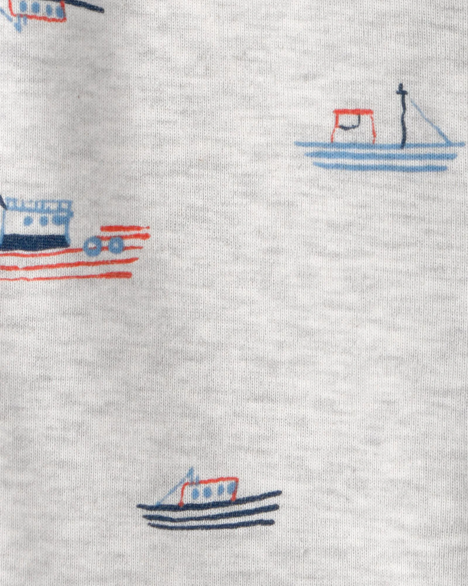 Carter's Salopeta scurta Gray Sailboat Print foto