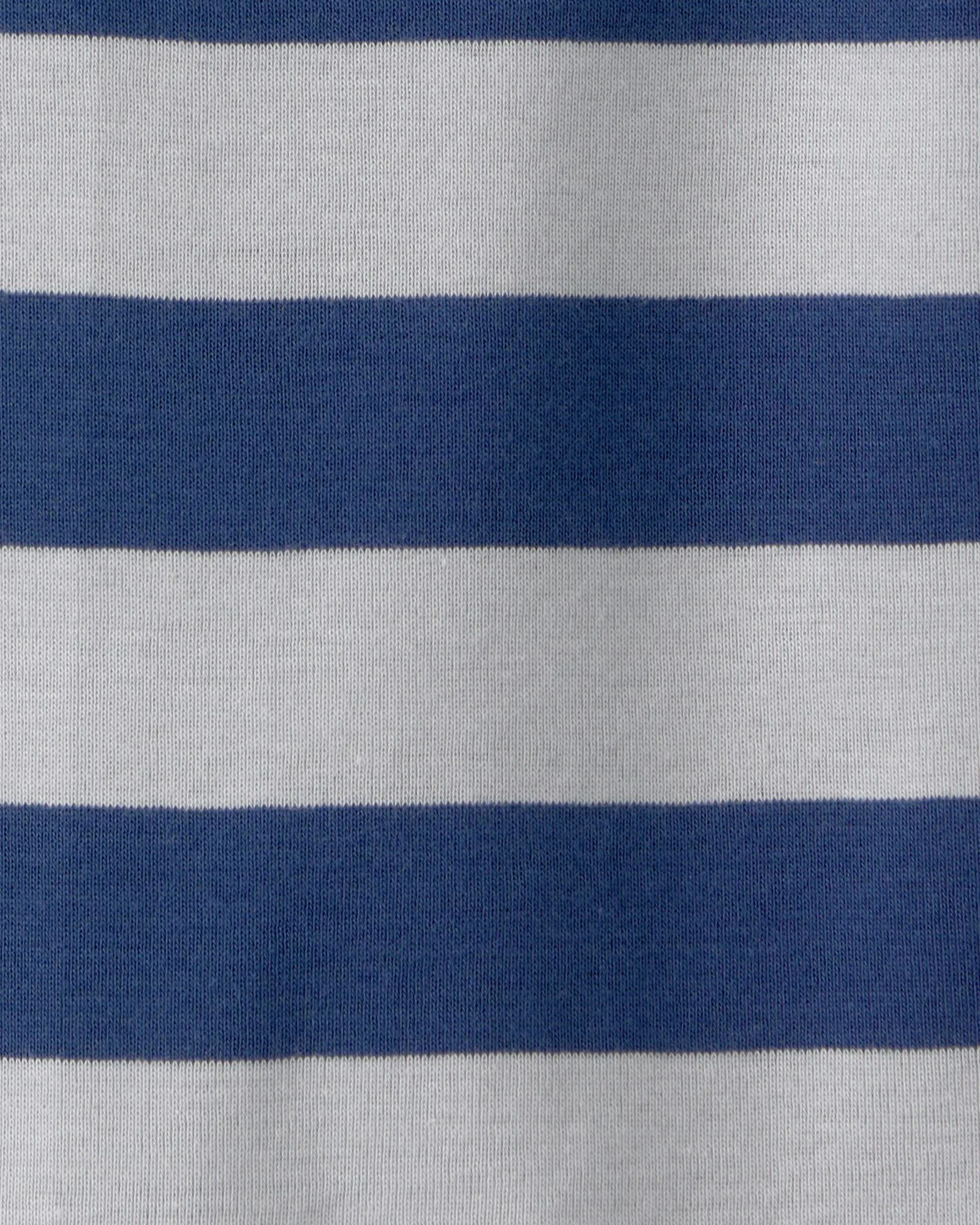 Carter's Короткий хлопковый комбинезон Navy Rugby Stripe foto