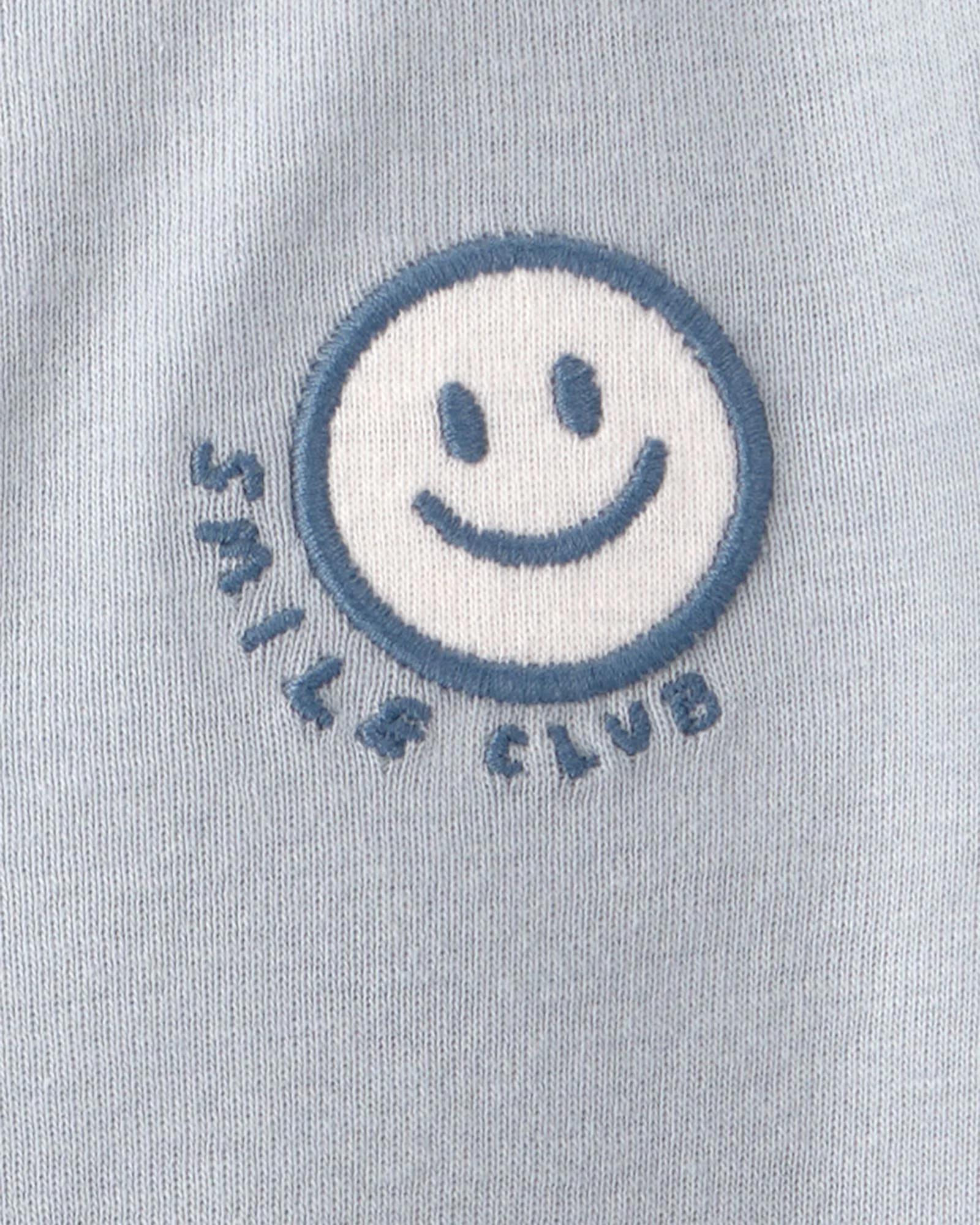 Carter's Короткий хлопковый комбинезон Light Blue Smile Club foto
