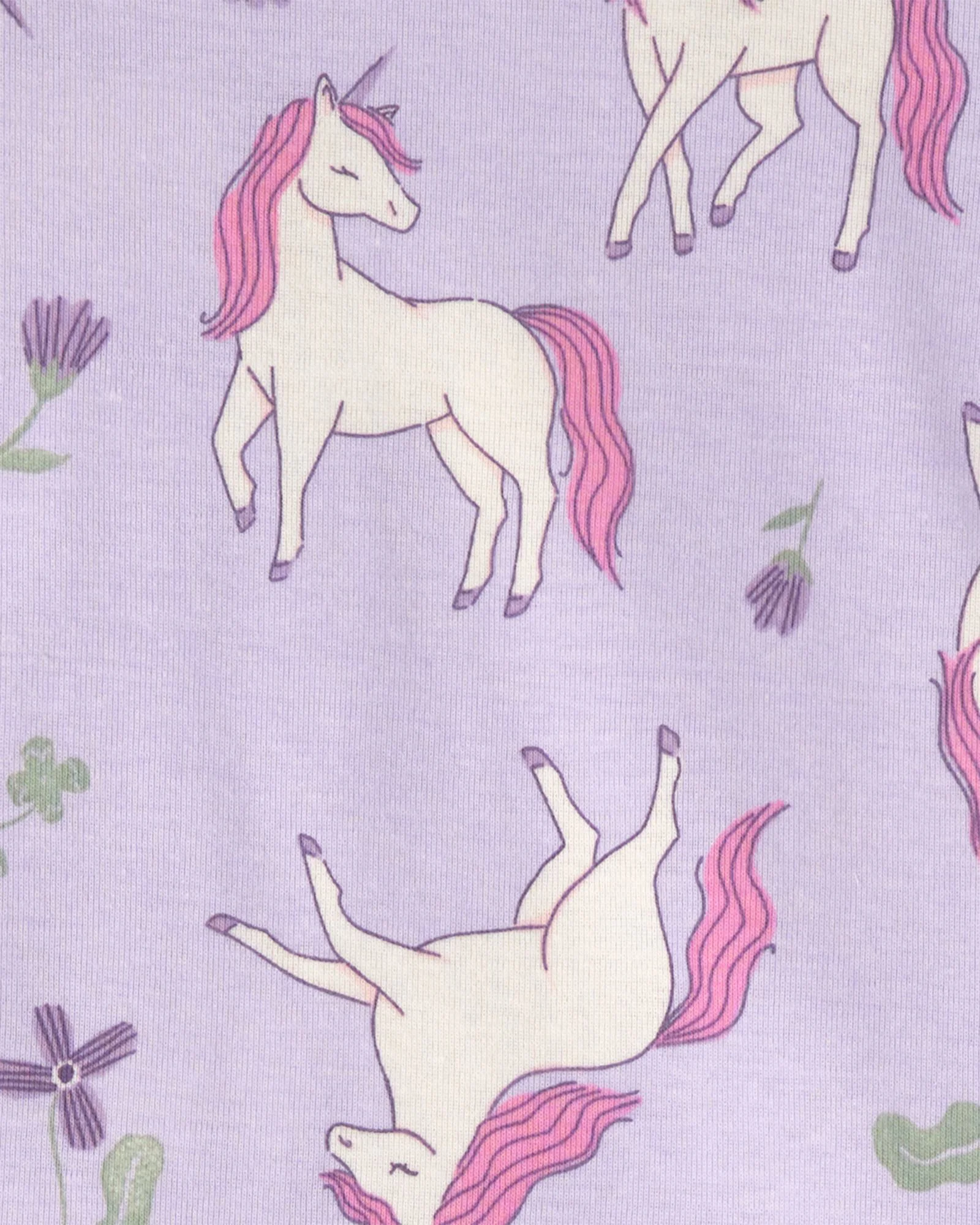 Carter's Set 2 pijamale din bumbac Purple Unicorn Floral foto