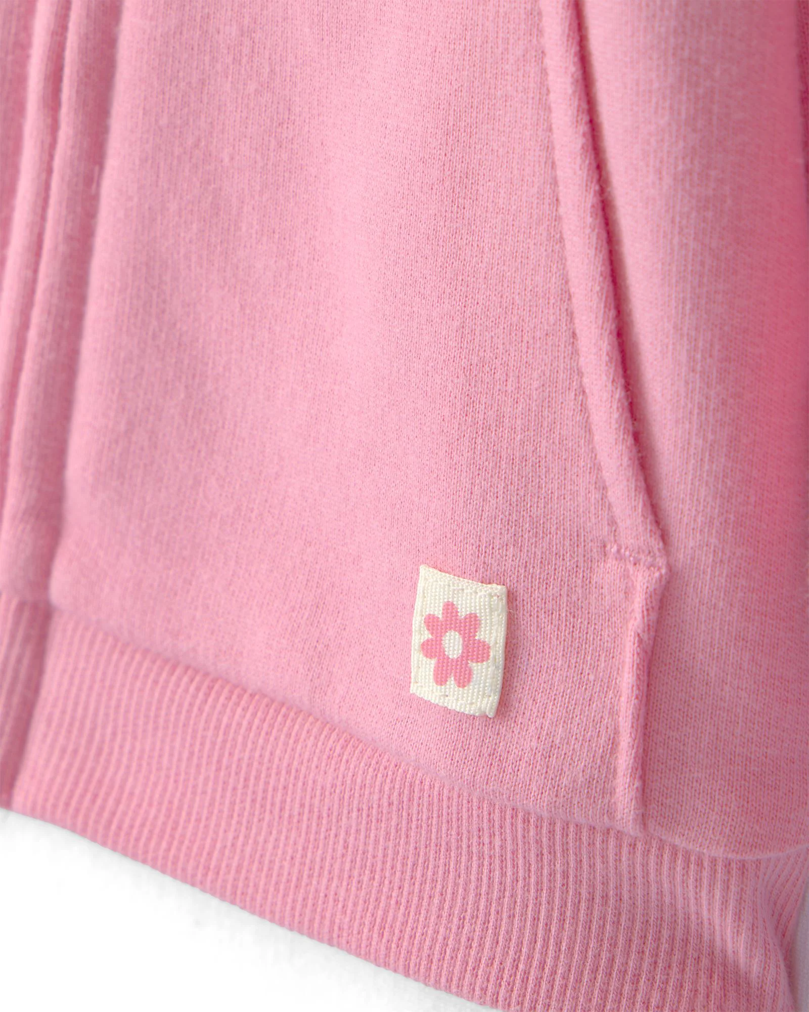 Carter's Hanorac cu gluga si fermoar Solid Pink Zip foto