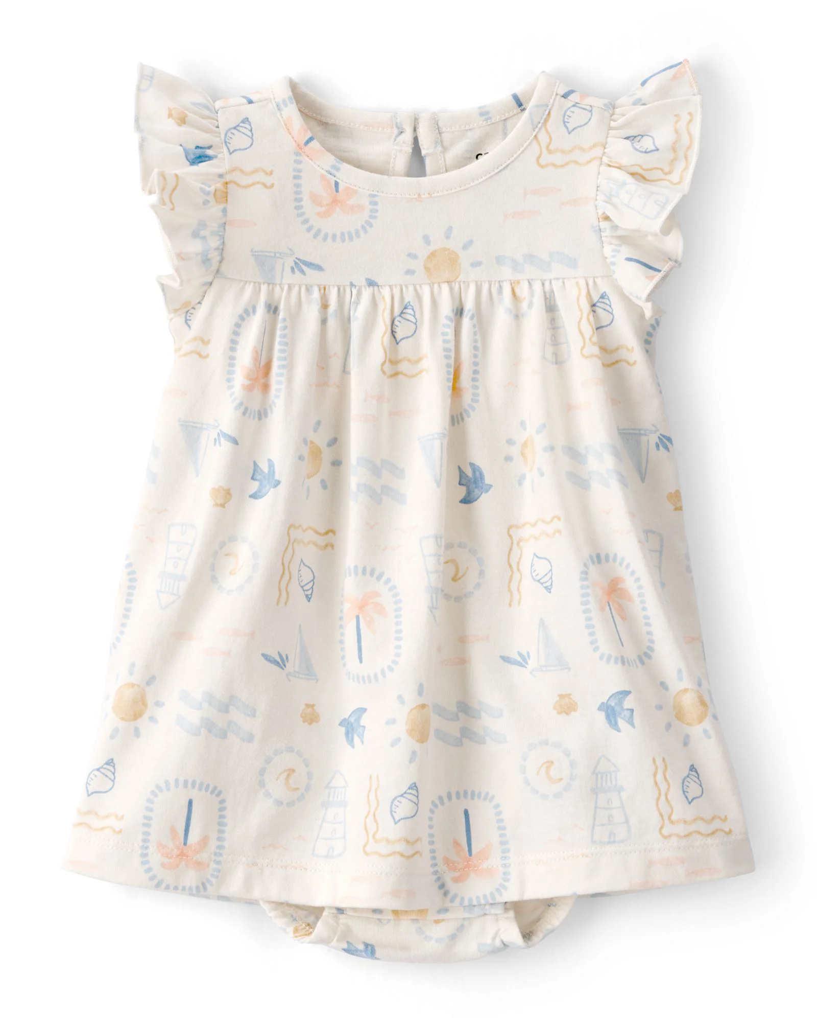 Carter's Set 2 piese Beach Mosaic - rochita-body si cardigan foto