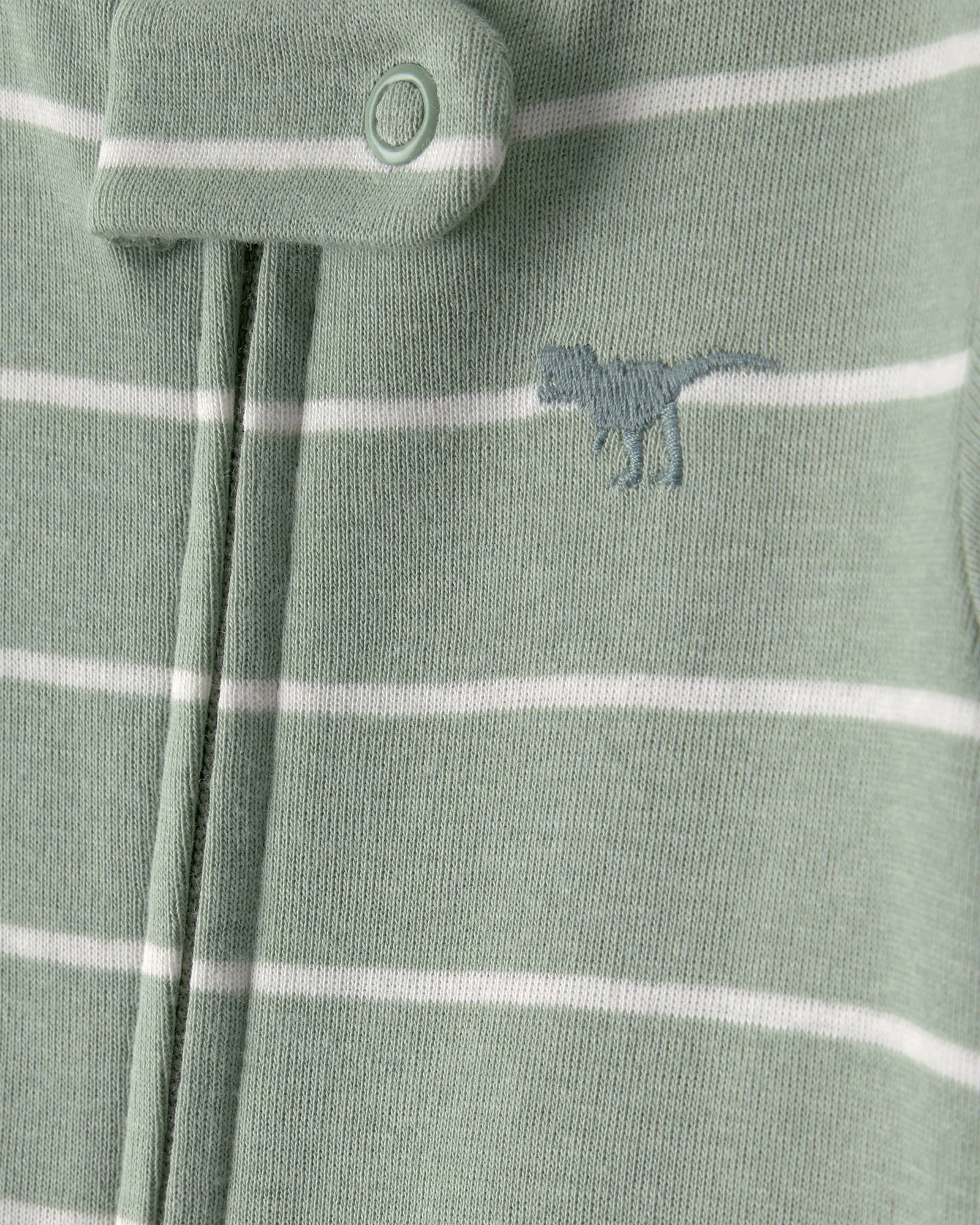 Carter's Set 2 pijamale din bumbac Green Dino Stripe foto