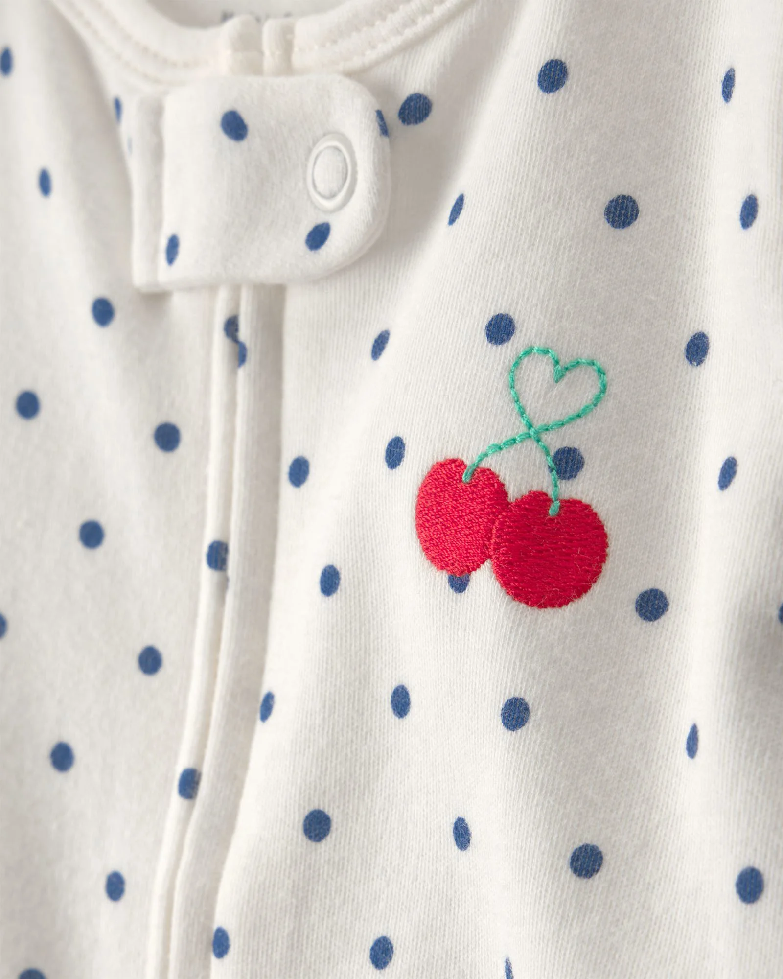 Carter's Хлопковая пижама с пинетками Cherry Polka Dot foto