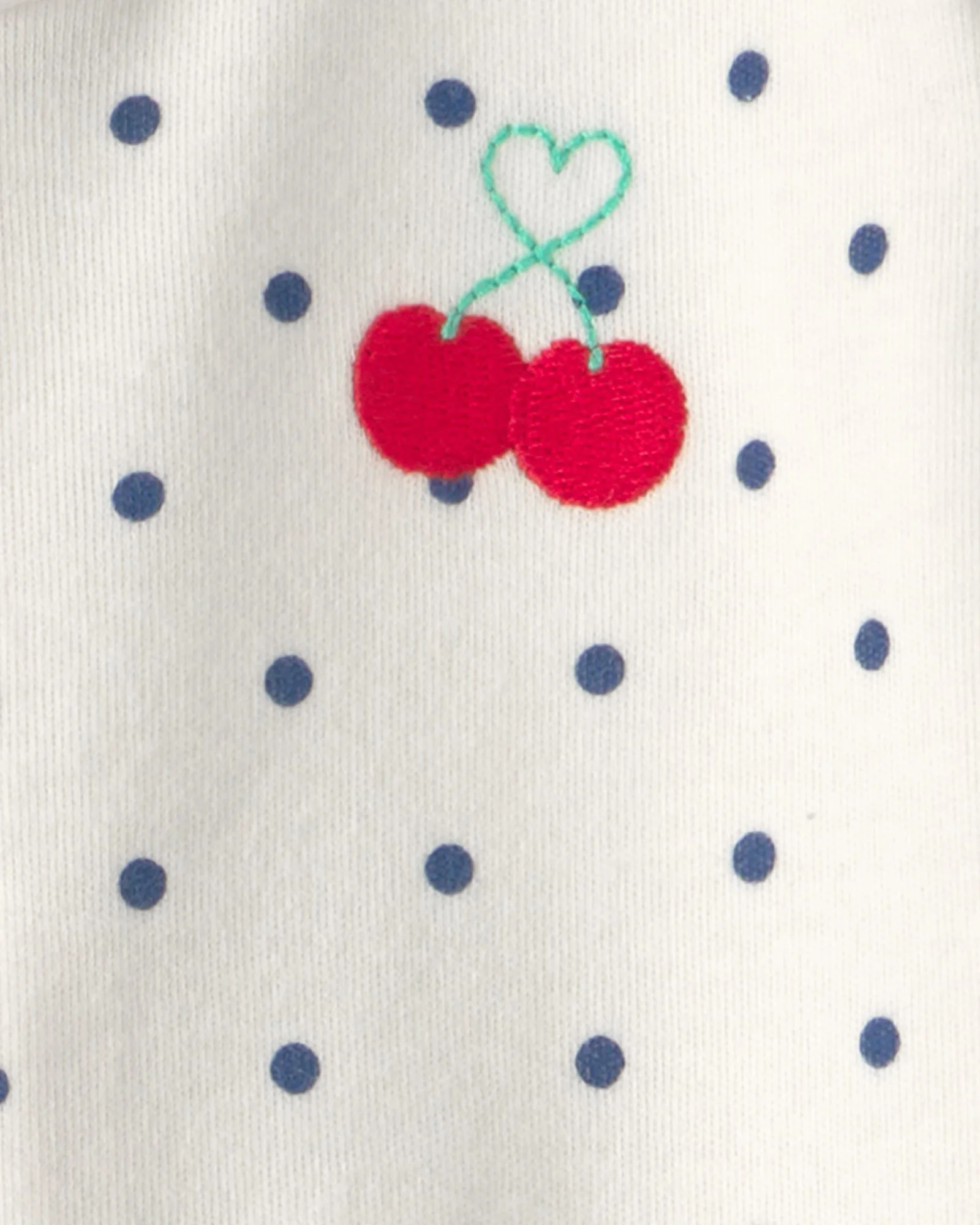 Carter's Хлопковая пижама с пинетками Cherry Polka Dot foto