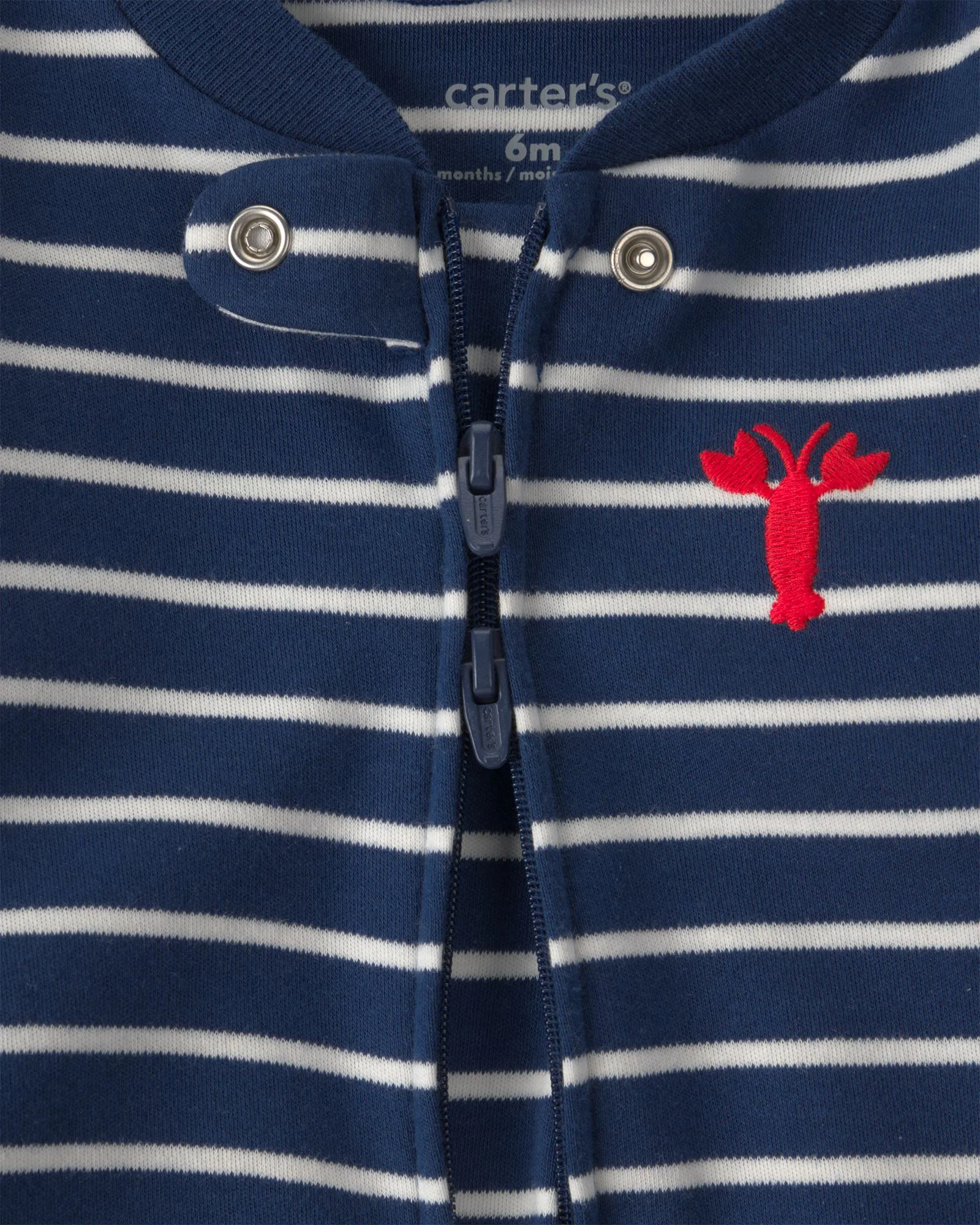 Carter's Хлопковая пижама с пинетками Mariner Lobster foto