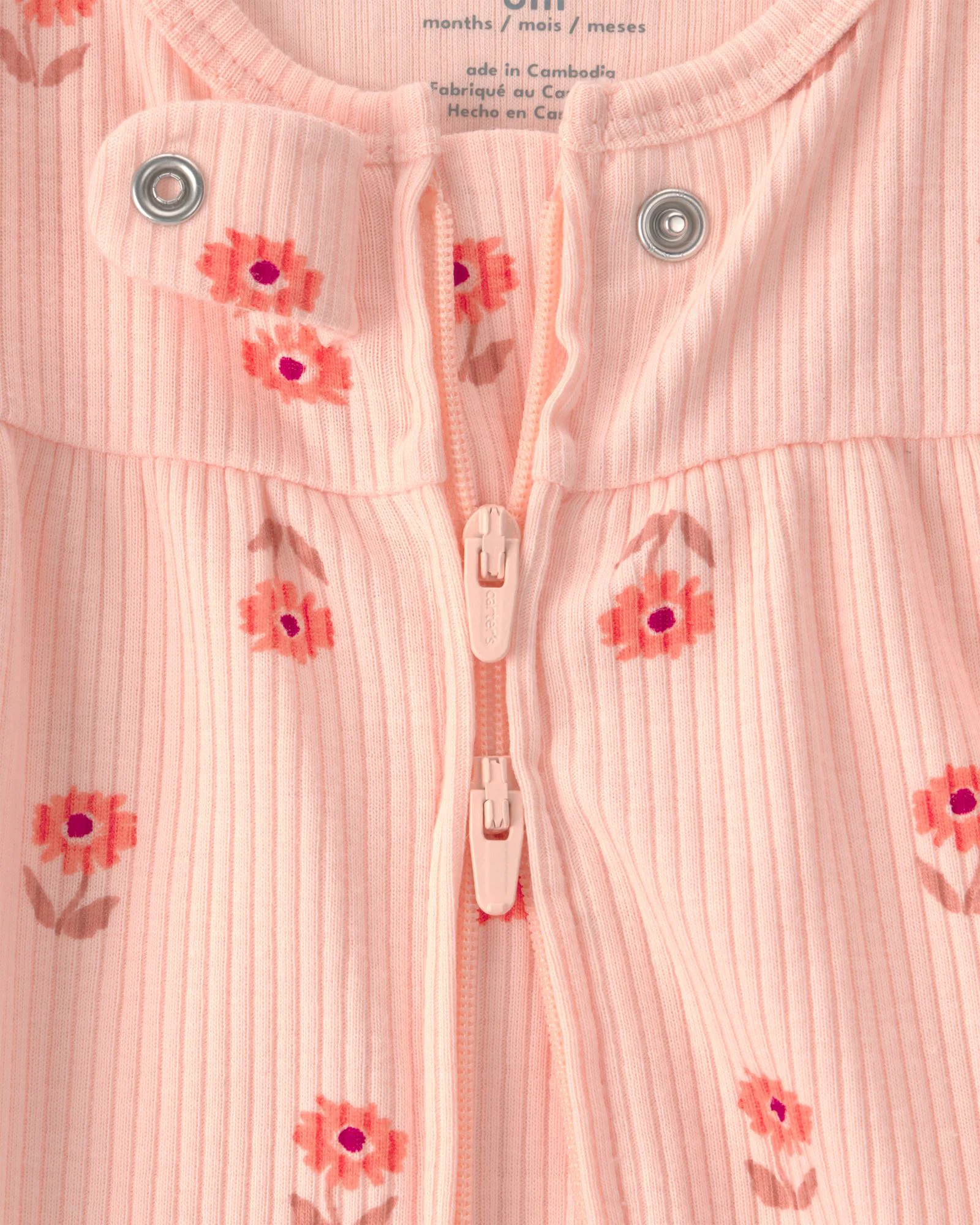 Carter's Пижама с пинетками Orange Floral foto