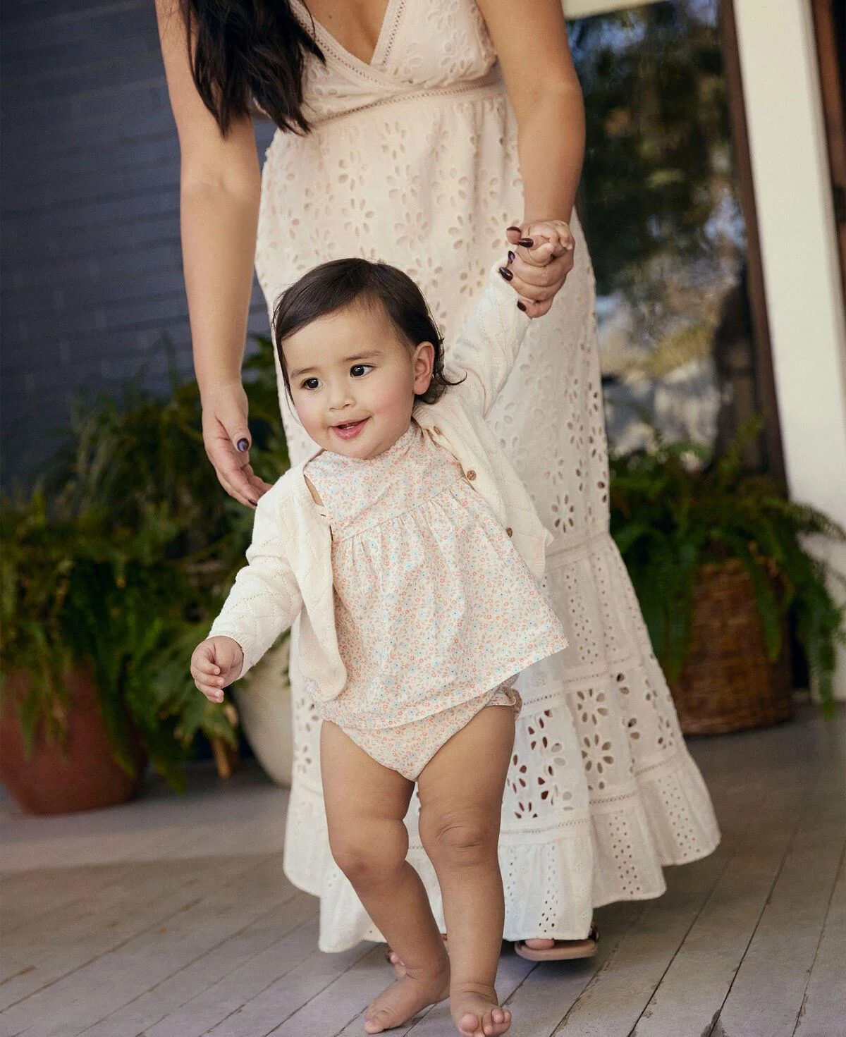 Carter's Cardigan tricotat din bumbac cu nasturi Ivory Cardigan foto