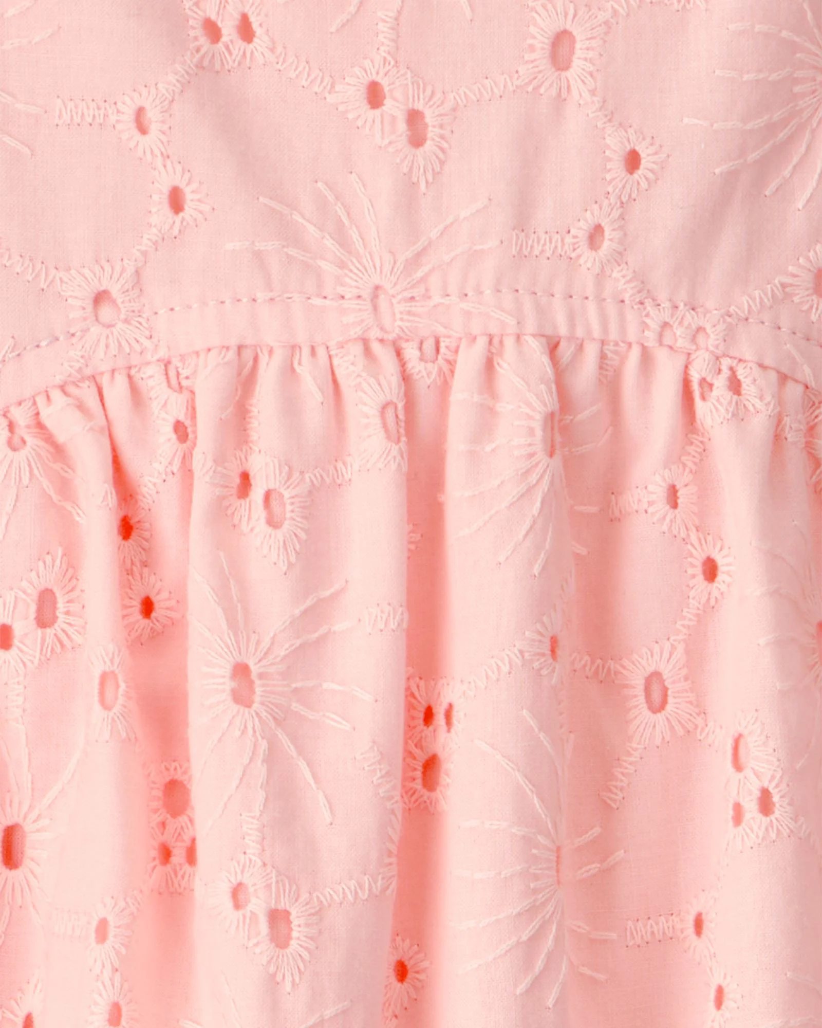 Carter's Salopeta din bumbac Pink Eyelet foto