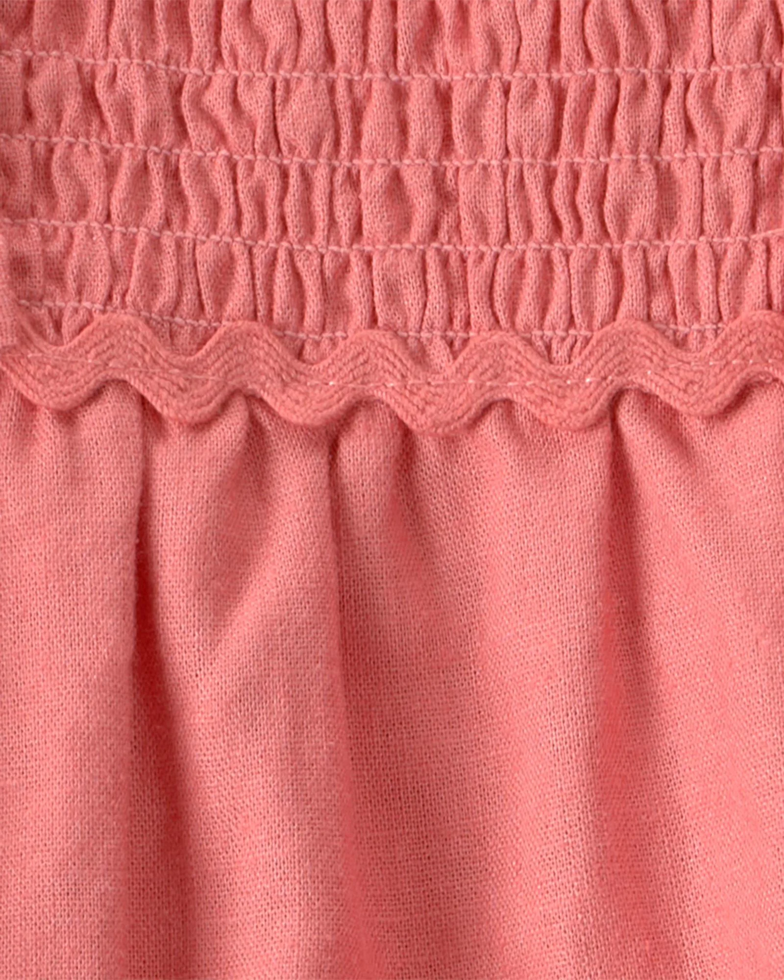 Carter's Rochita-body cu volane Pink Linen Sunsuit foto