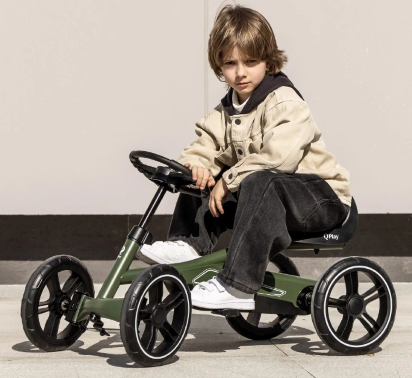 Педальный карт Qplay Gokart Haki foto