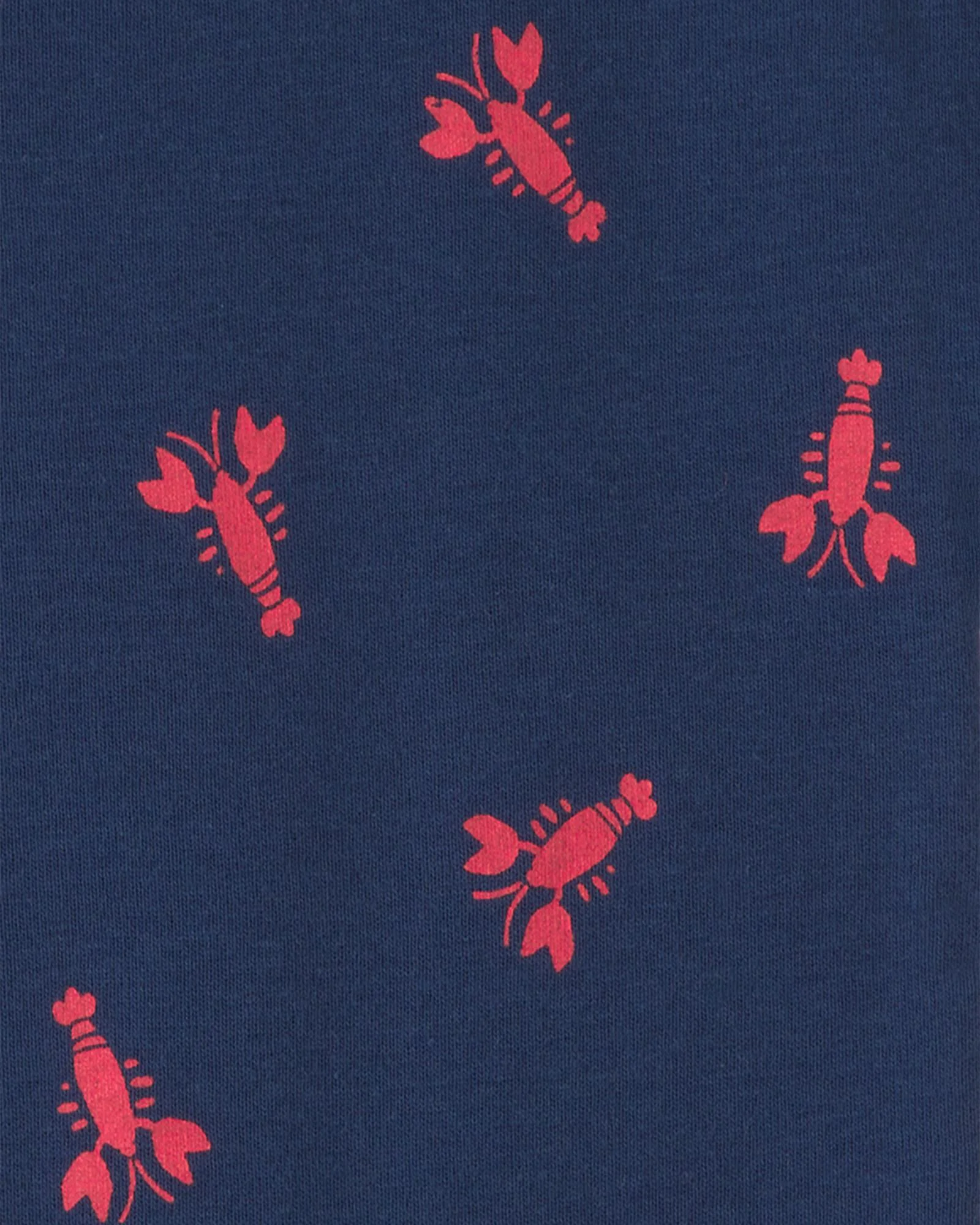 Carter's Pijama din bumbac cu botosei Navy Lobster Feet foto